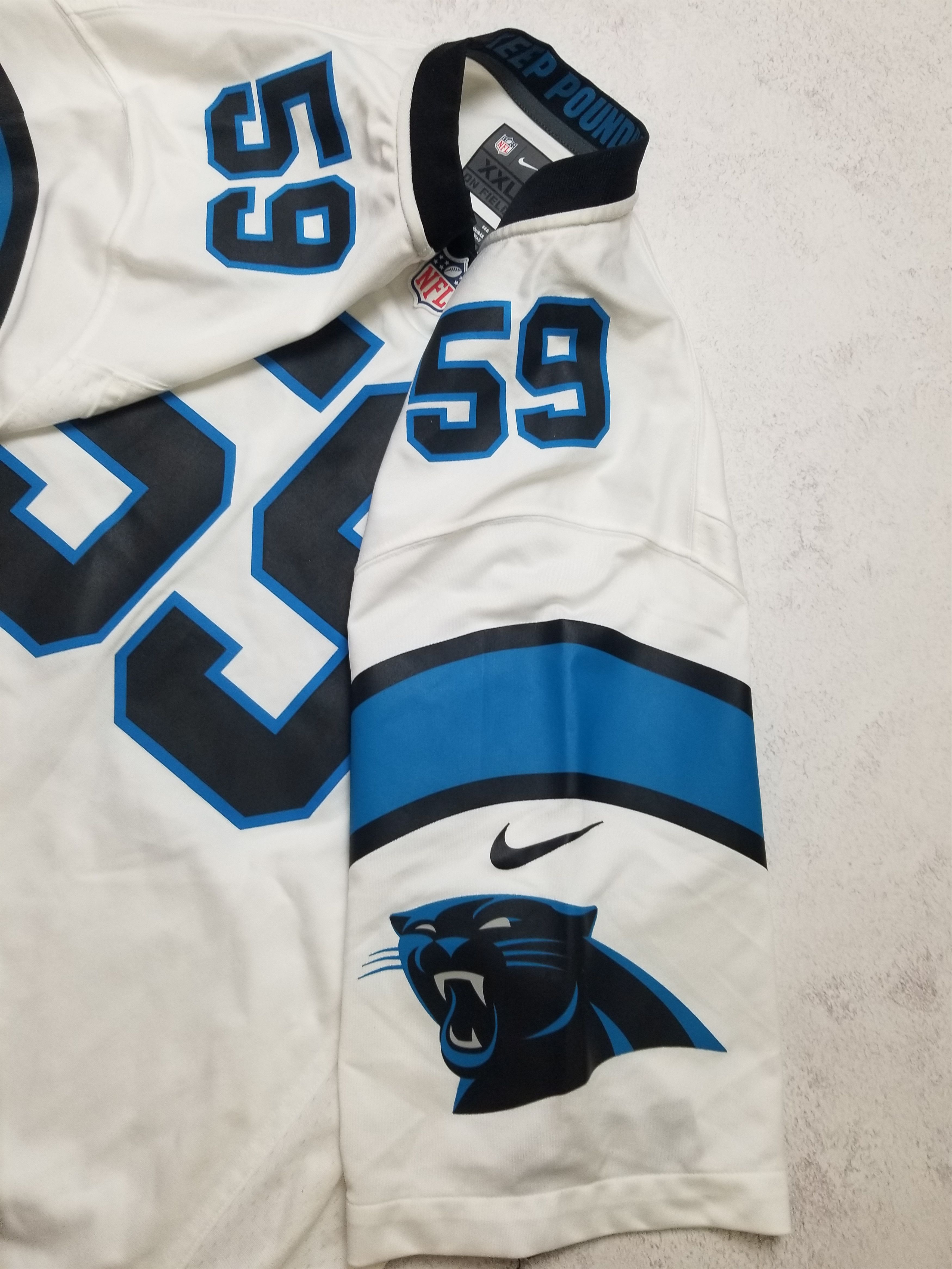 Nike Luke Keuchly #59 Carolina Panthers Nike OnField NFL Jersey Size US XXL / EU 58 / 5 - 19 Thumbnail