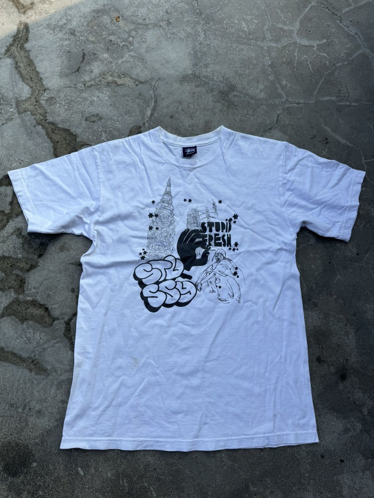 Stussy Stussy T-Shirt Get Stupid Fresh Dance Print Tee Size US M / EU 48-50 / 2 - 1 Thumbnail