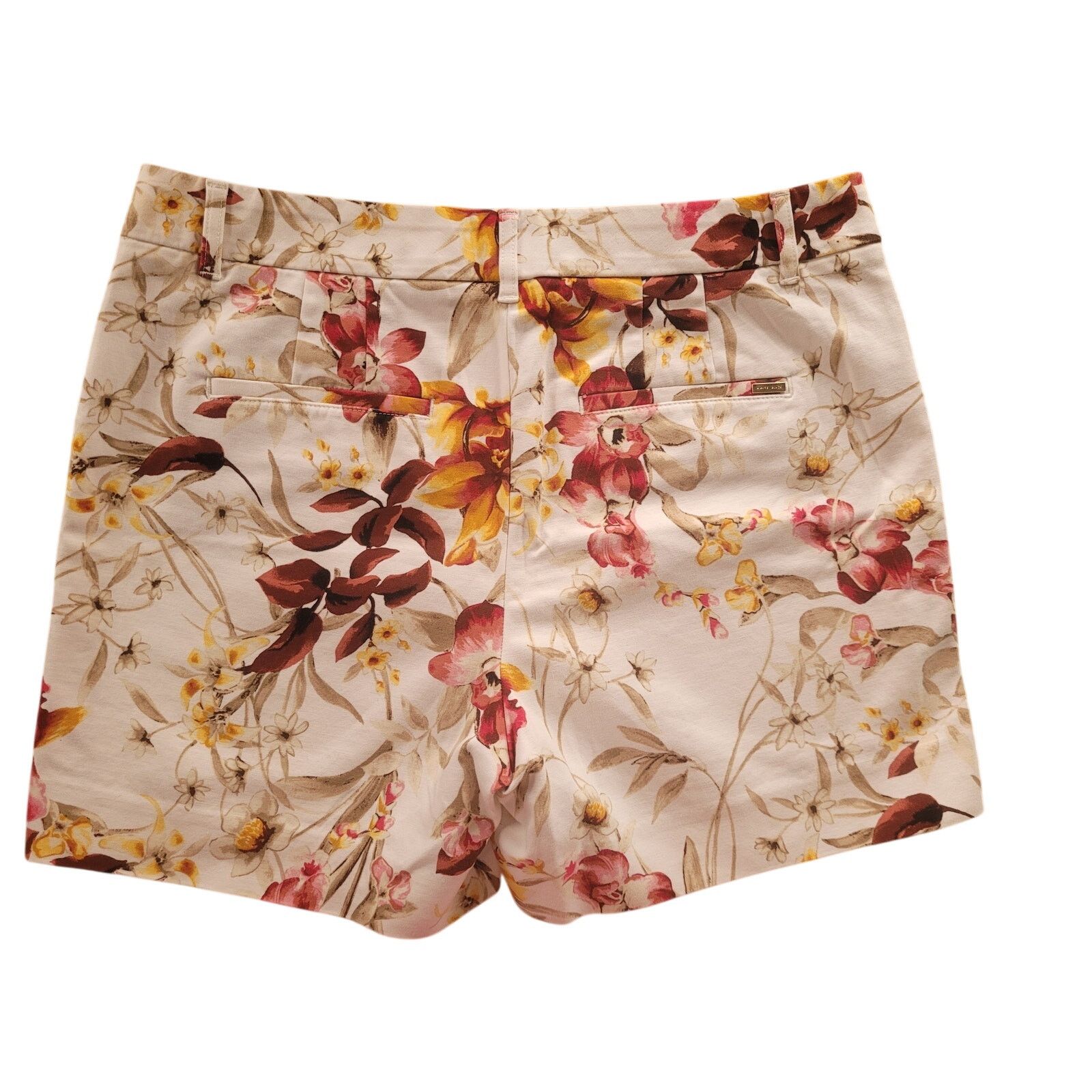 White House Black Market White House Black Market Shorts White FloralChino Style Sz 8 Size 30" / US 8 / IT 44 - 4 Thumbnail