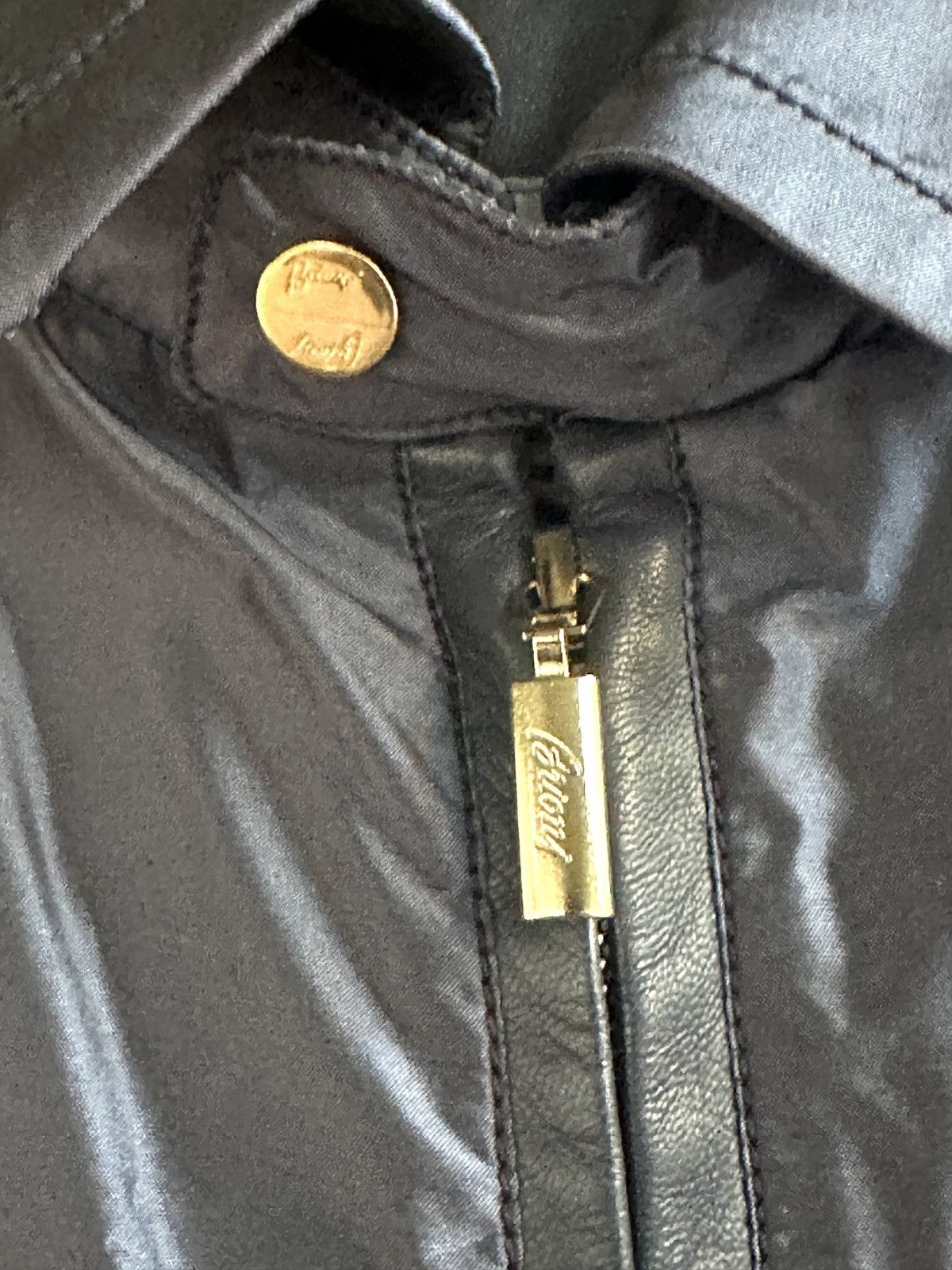 Brioni Brioni Jacket With Leather Trim Size US L / EU 52-54 / 3 - 10 Thumbnail