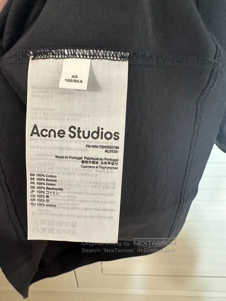 Acne Studios Acne Studios Women's Cotton Letter Print Pattern Round Nec Size XS / US 0-2 / IT 36-38 - 5 Thumbnail