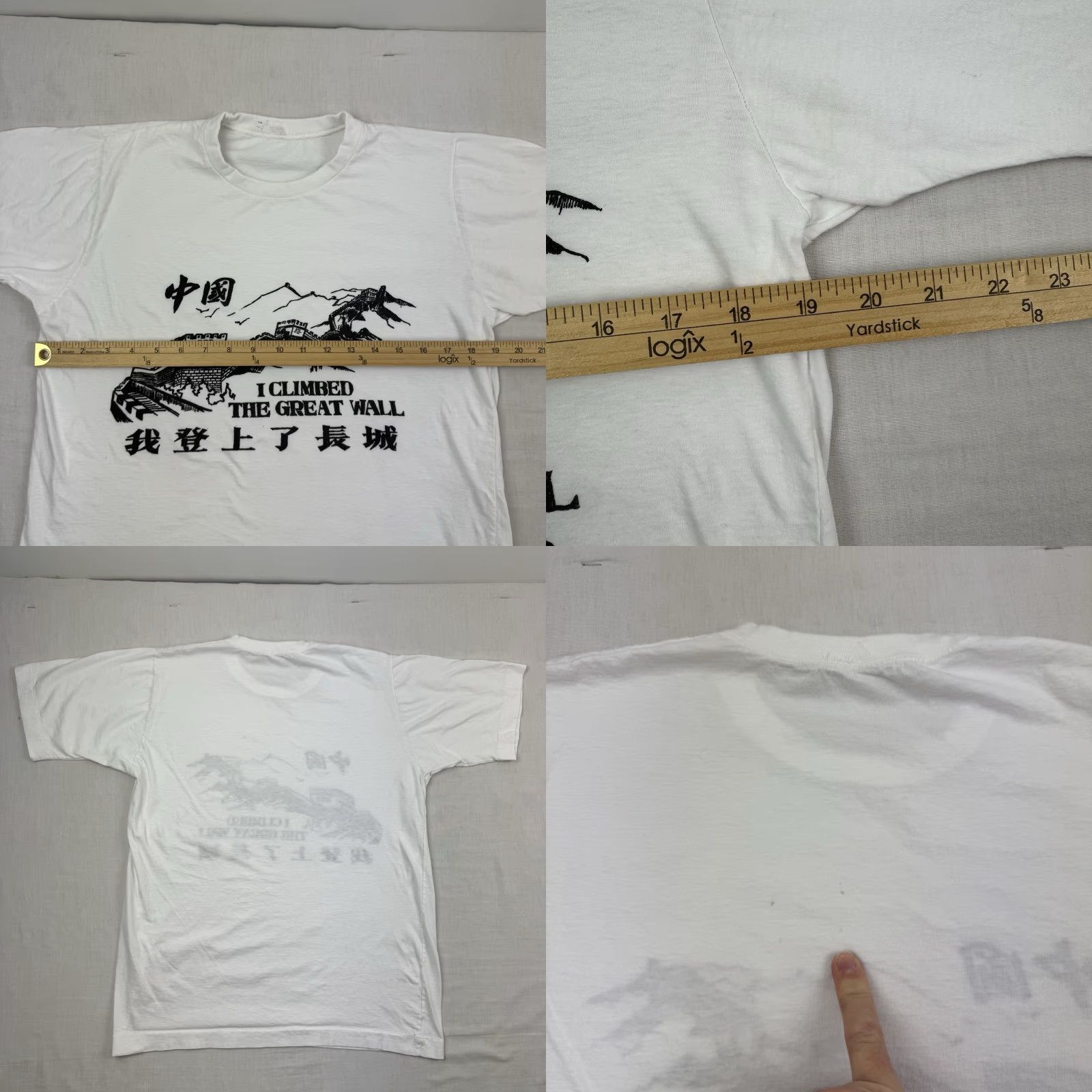Vintage VINTAGE I Climbed The Great Wall T-Shirt Adult Large Tourist China 90s Graphic White Mens L 90s Theme Size US L / EU 52-54 / 3 - 8 Thumbnail