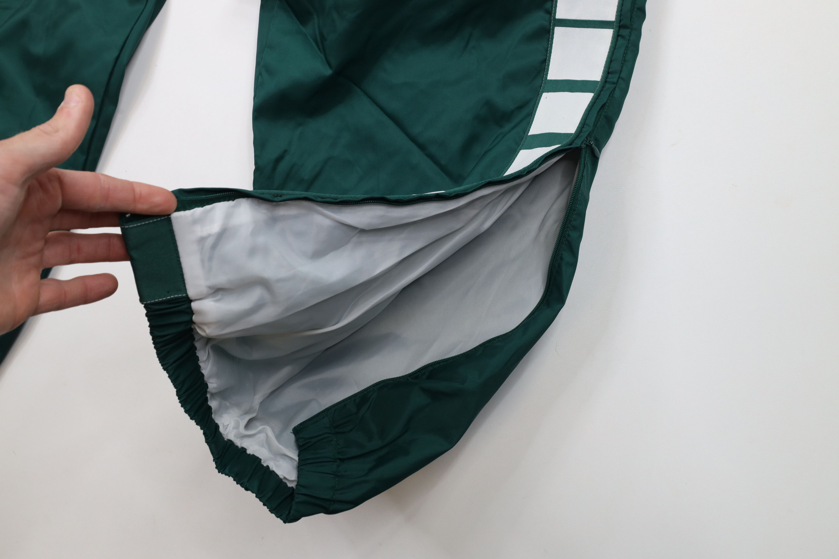 Adidas × Vintage Vintage Y2K 2001 Adidas Striped Lined Joggers Pants Green Size US 42 / EU 58 - 5 Thumbnail
