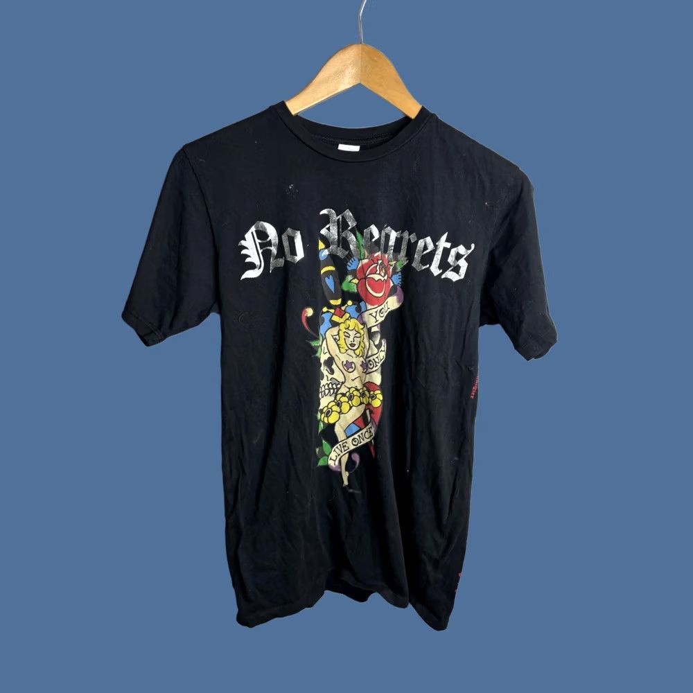 Ed Hardy Ed Hardy T-Shirt Mens Small Black No Regrets Skull Tattoo Graphic Tee Crew Neck Short Sleeve Shirts Mens Size US S / EU 44-46 / 1 - 1 Thumbnail