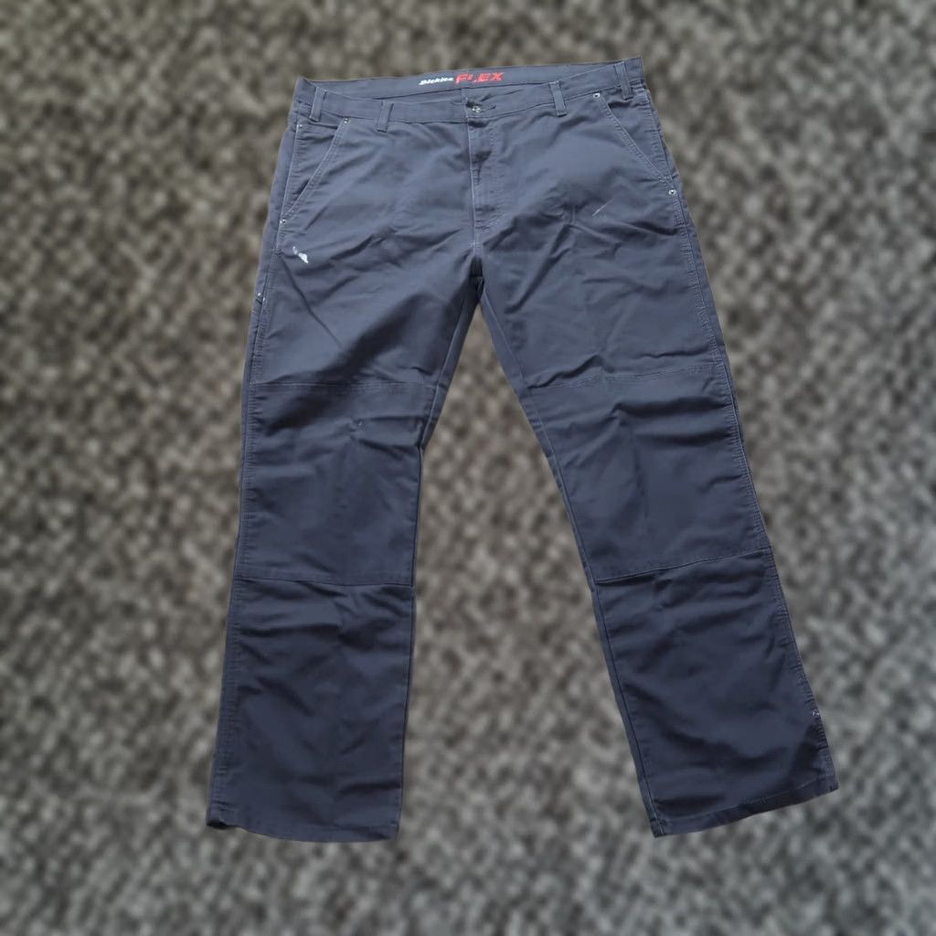 Dickies Dickies Flex Carpenter Pants Regular Men's 42x32 Gray Workwear Distressed Canvas Size US 42 / EU 58 - 1 Thumbnail