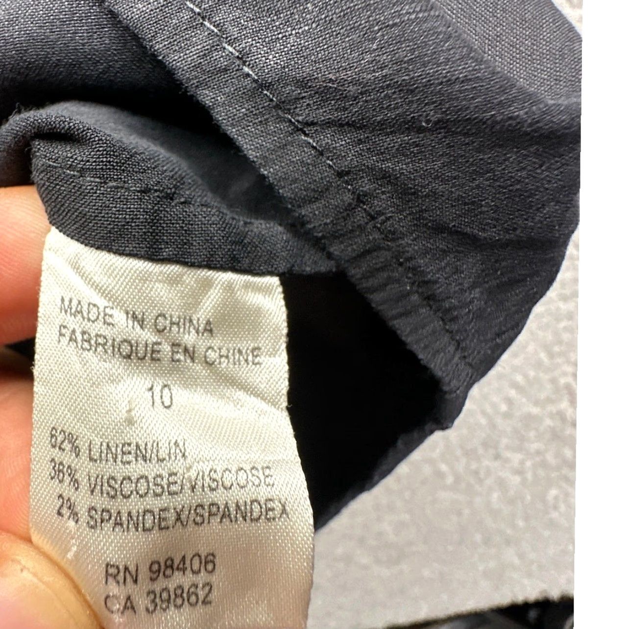 Theory Theory Shirt Dress Button Up Long Sleeve Womens 10 Medium Black Pockets MISSING BELT Size L / US 10 / IT 46 - 6 Thumbnail
