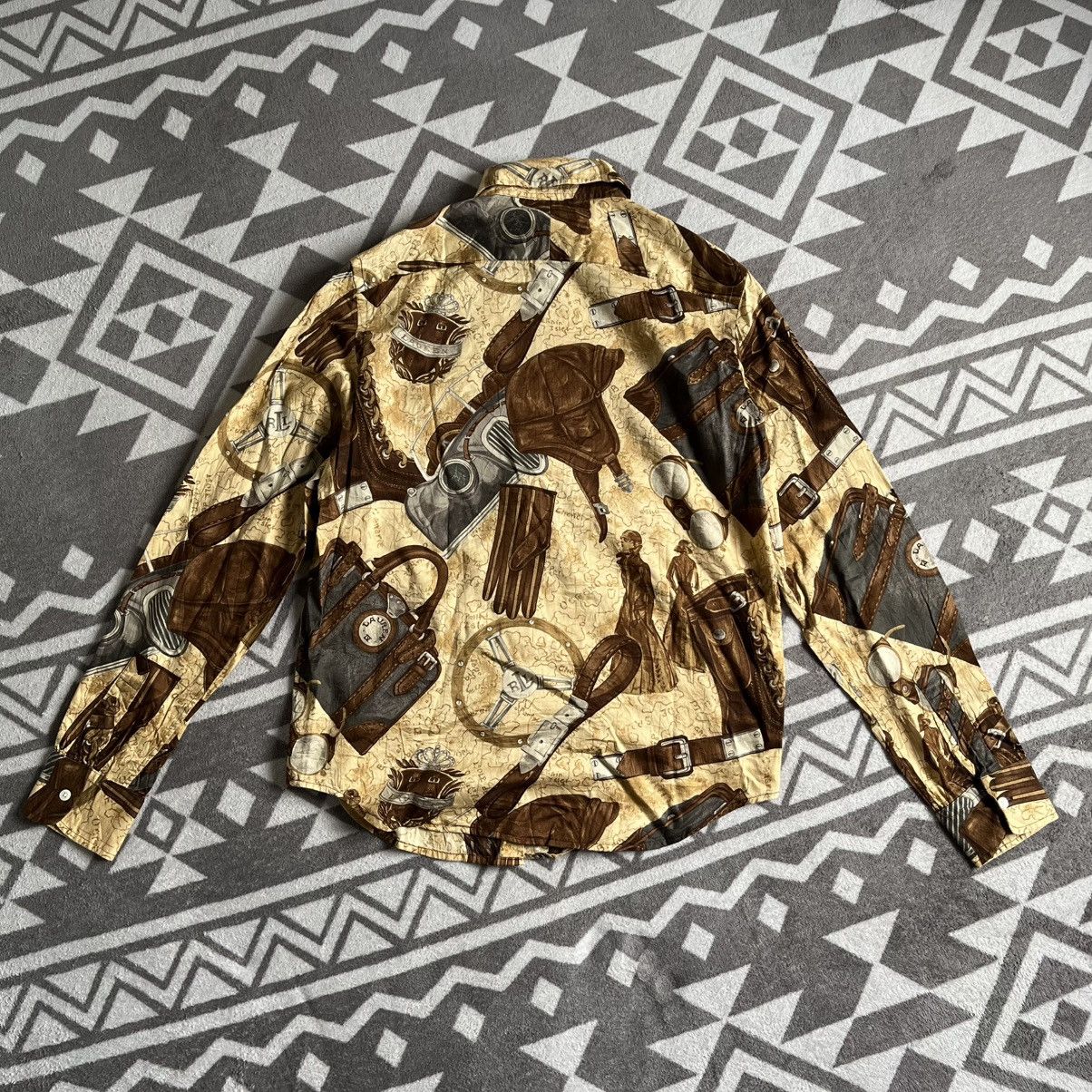 Ralph Lauren Vintage Lauren Ralph Lauren Equestrian Print Shirt – RARE Size XS / US 0-2 / IT 36-38 - 7 Thumbnail