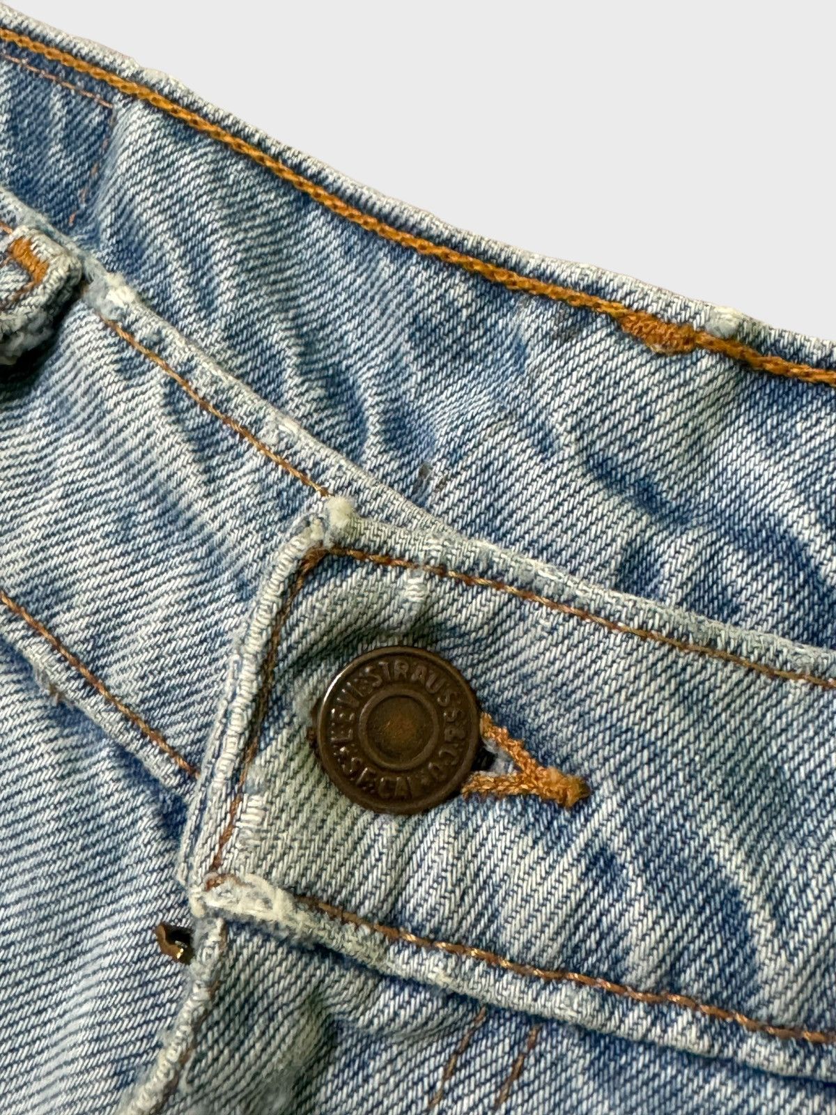 Levi's × Vintage Vintage Levi's 507 Blue Orange Tab Distressed Alter Denims Size US 31 - 11 Thumbnail