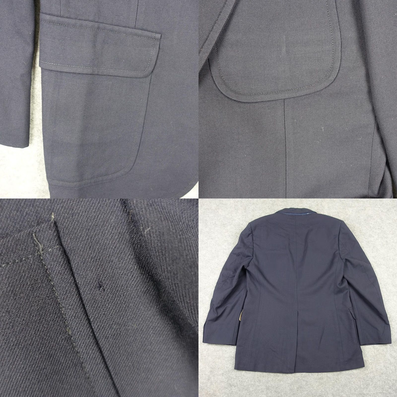 Bill Blass VINTAGE Bill Blass Blazer Mens 42 Navy Wool Three-Button Jacket Sport Coat Navy Blue Wool Three-Button Blazer Mens 42 Regular Mens Mens Mens Size 42R - 8 Thumbnail