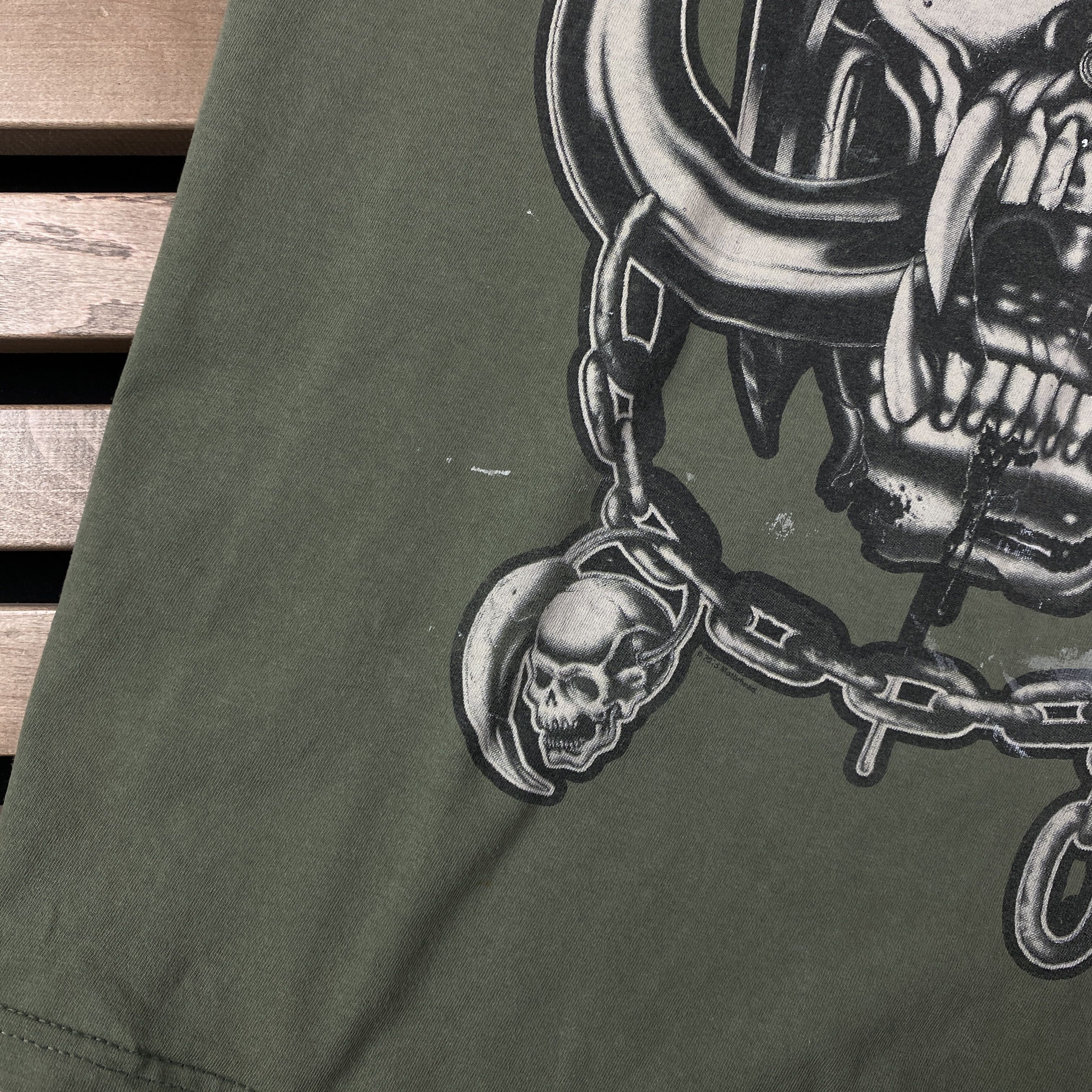 Band Tees × Vintage Men’s Rock T-Shirt Motorhead Vintage Size XXL Green Size US XXL / EU 58 / 5 - 5 Thumbnail