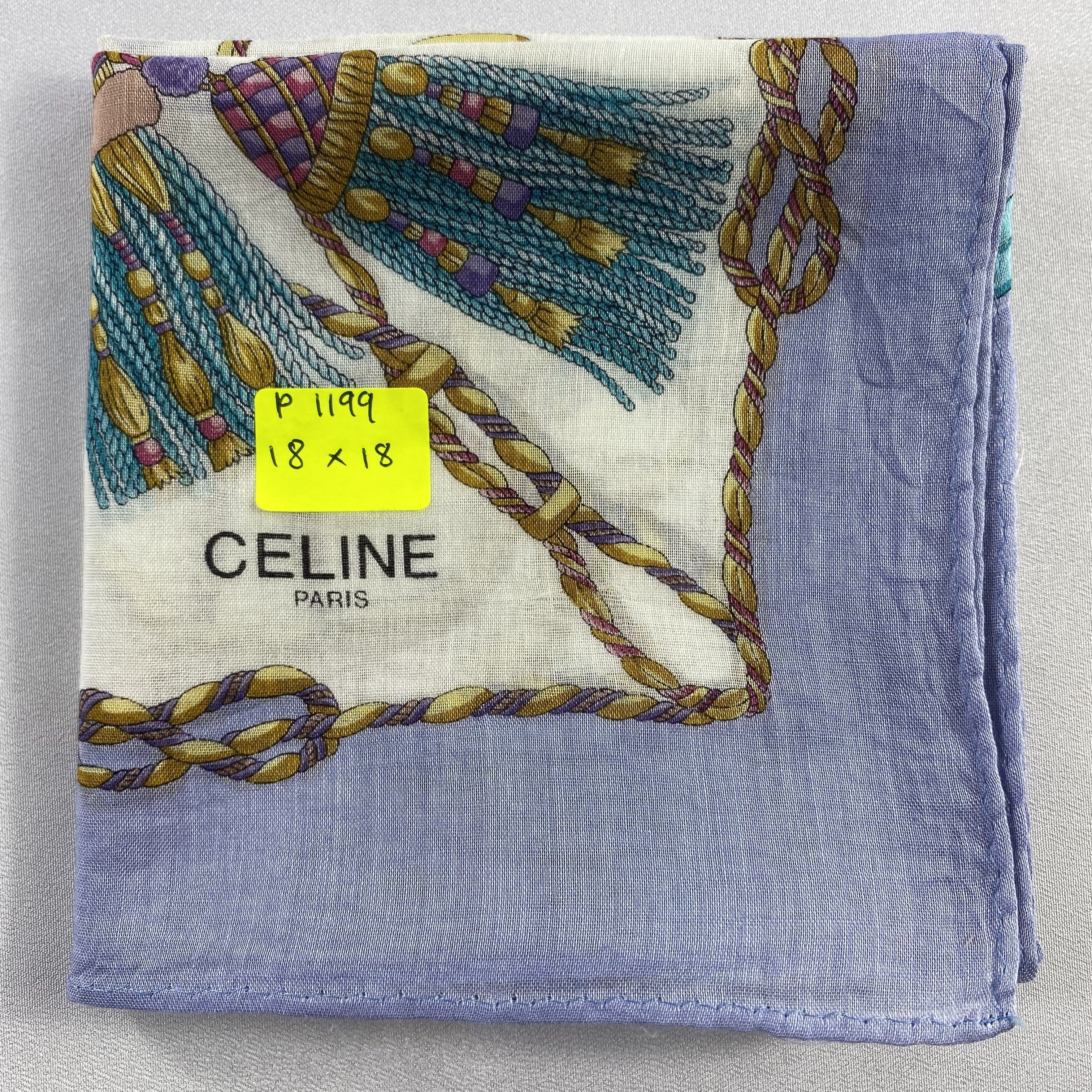 Celine × Vintage Celine Handkerchief / Neckerchief / Bandana-P1199 Size ONE SIZE - 5 Thumbnail