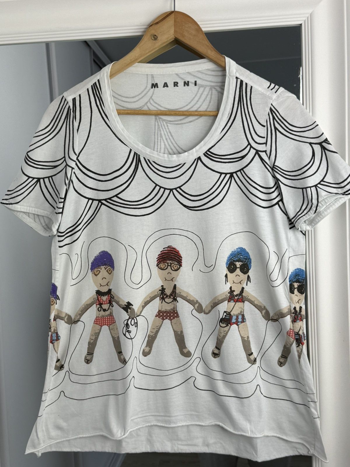 Marni Marni Designer T-Shirt Art Rare Tee Marni Size: 44 Size M / US 6-8 / IT 42-44 - 4 Thumbnail