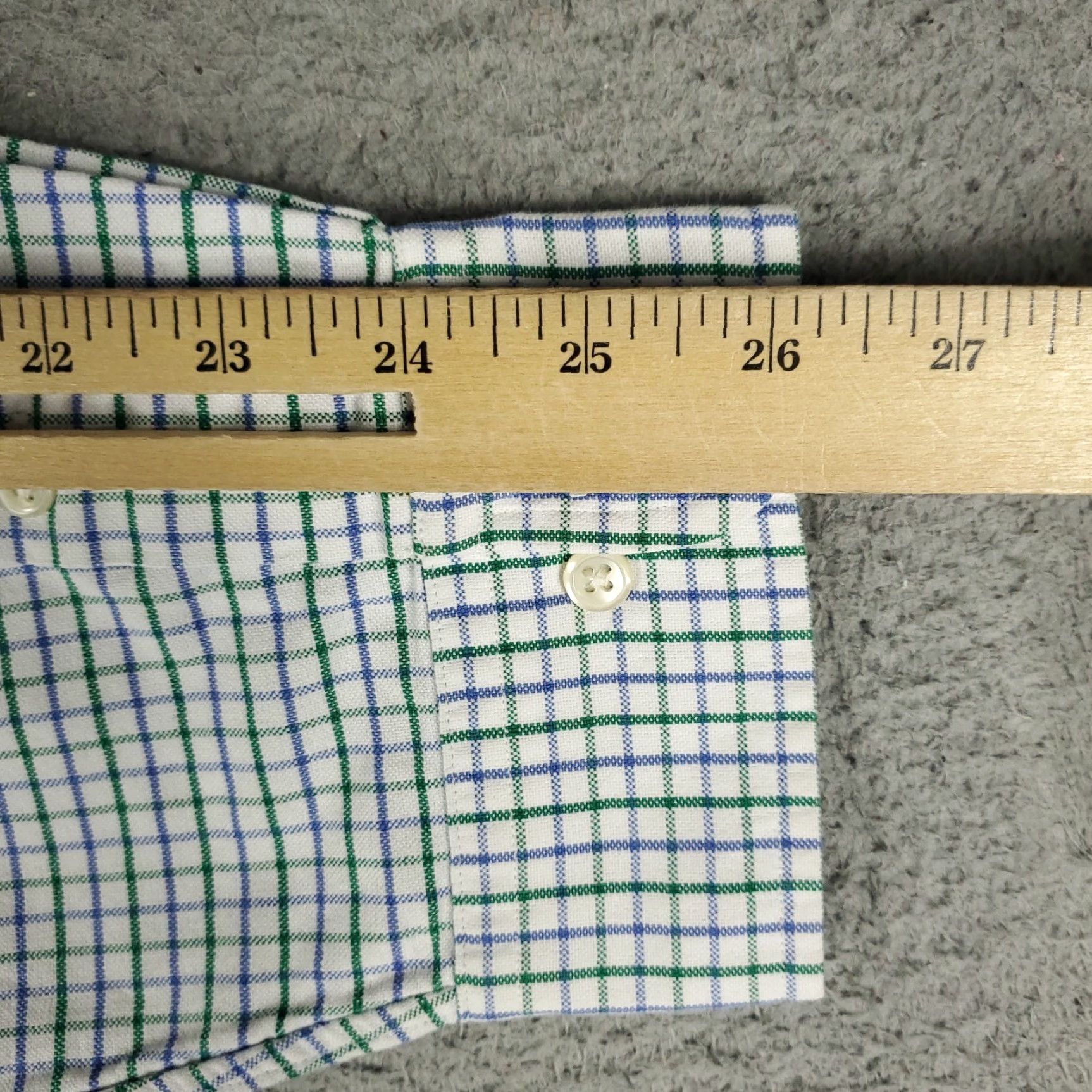 Ralph Lauren Ralph Lauren Shirt Mens 18 Blue Check Classic Fit Dress Button Up Long Sleeve Size 48R - 7 Thumbnail