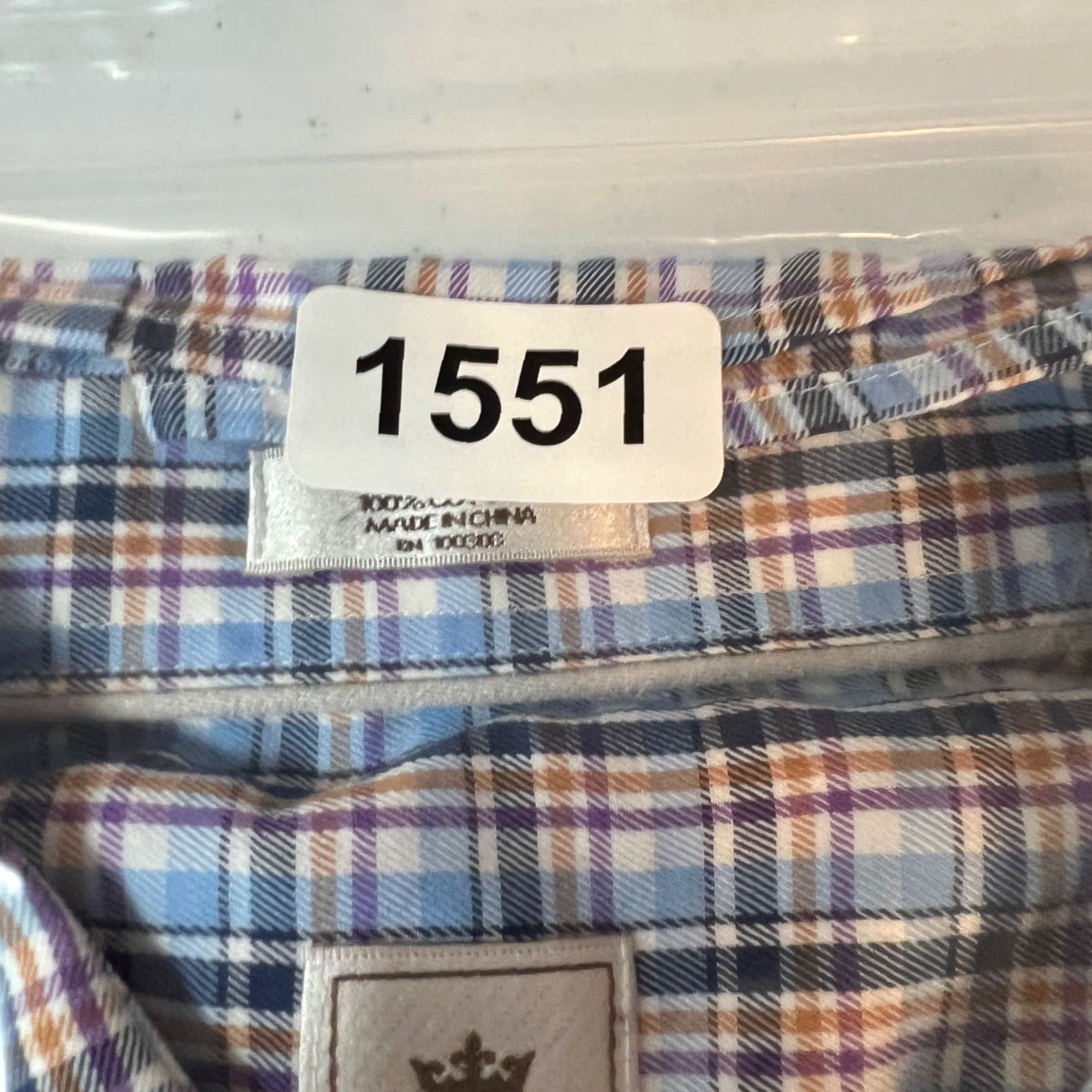 Peter Millar Peter Millar Mens Large Plaid Long Sleeve Button-Down Shirt 100% Cotton Size US L / EU 52-54 / 3 - 7 Thumbnail