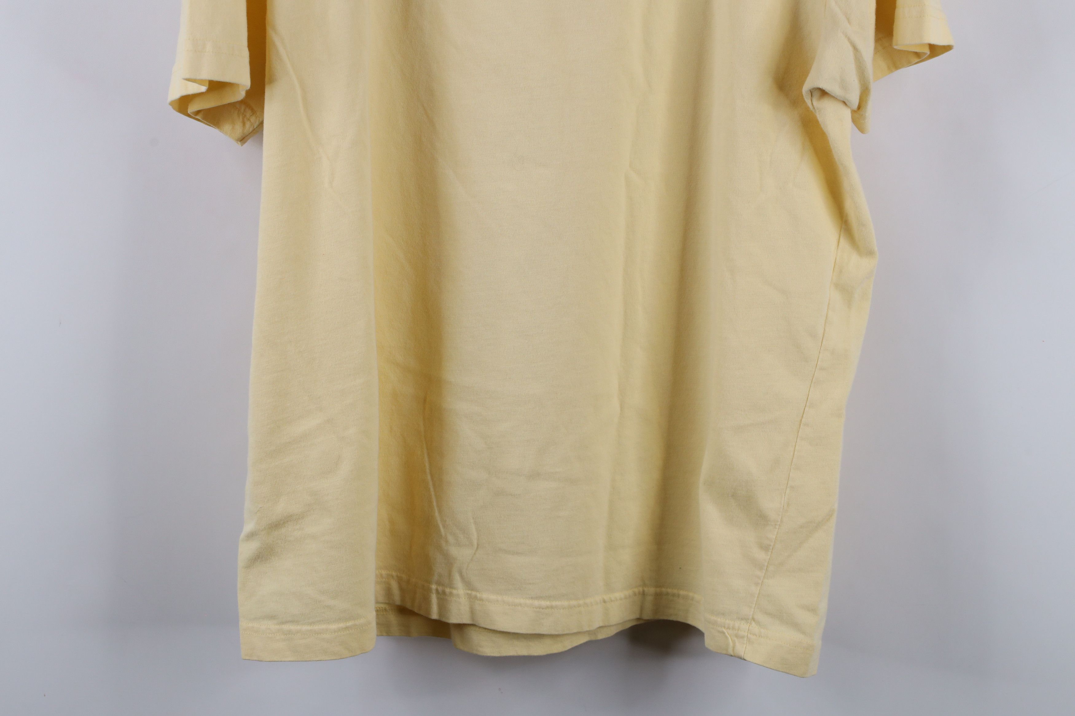 Eddie Bauer × Vintage Vintage 90s Eddie Bauer Cotton Short Sleeve T-Shirt Yellow Size US L / EU 52-54 / 3 - 10 Thumbnail