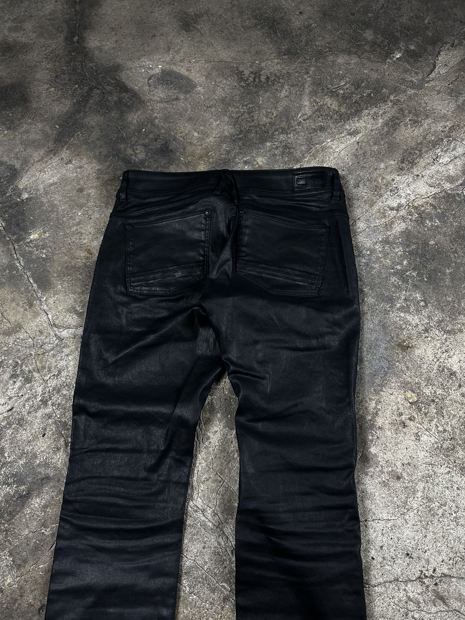 G-Star Vintage G-star RAW Waxed Skinny Biker Jeans Size US 32 / EU 48 - 2 Thumbnail