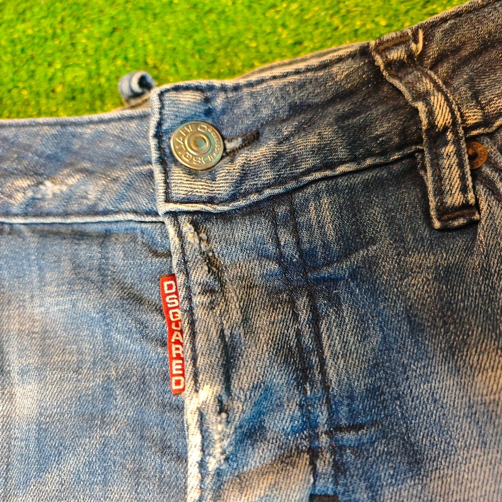 Dsquared2 Dsquared2 Jeans Womens 38 (30') blue capri straight ripped Size 30" / US 8 / IT 44 - 3 Thumbnail