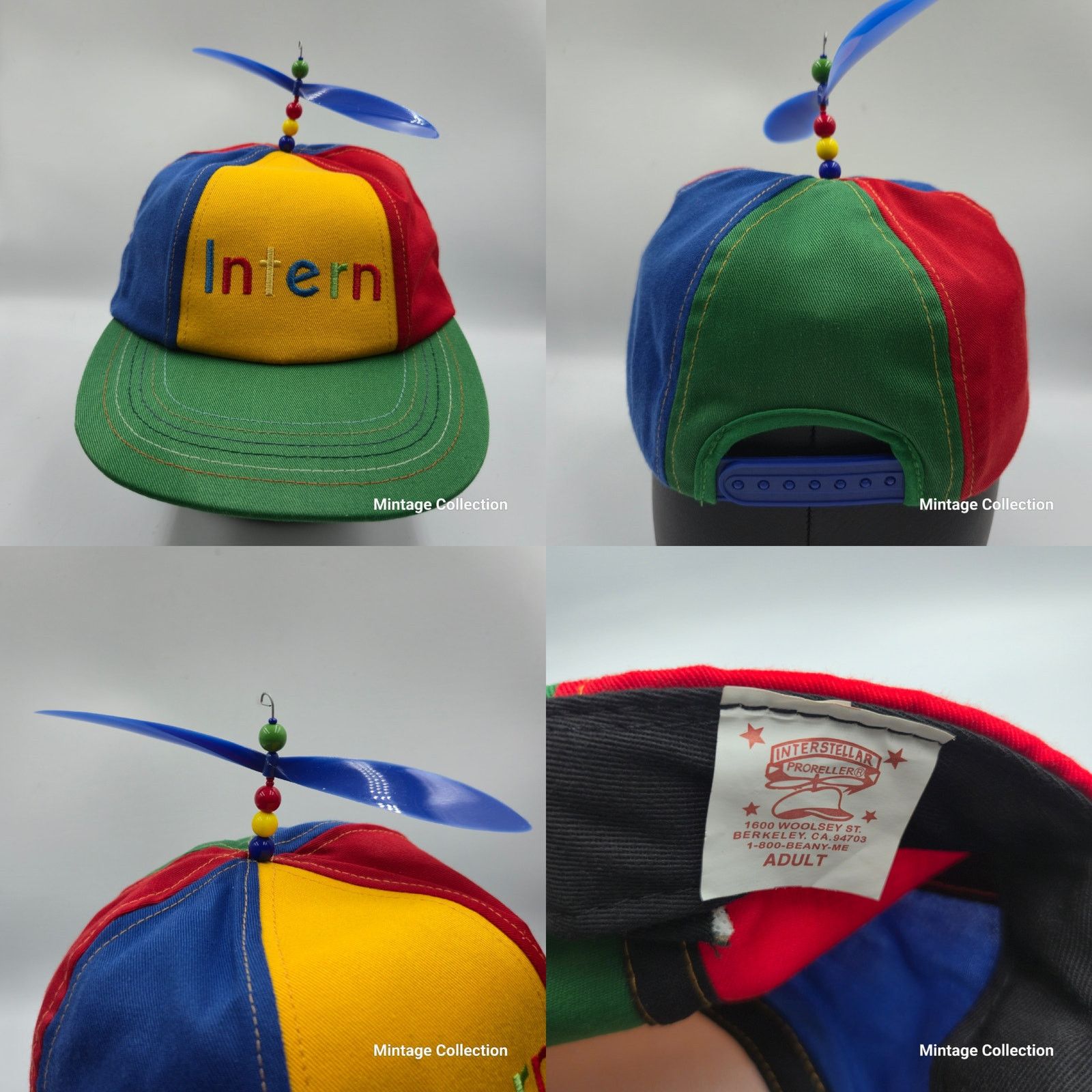 Other Rare Google Intern Employee Rainbow Propeller Adult Hat Cap | Grailed