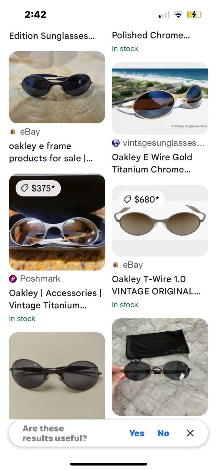 Oakley Oakley T-Wire 1.0 VINTAGE ORIGINAL Titanium Chrome Iridium Size ONE SIZE - 8 Thumbnail