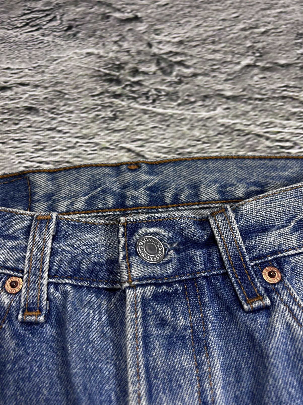 Levi's × Vintage Levi’s 501 jeans made in USA vintage 90s baby blue denim Size 29" - 7 Thumbnail