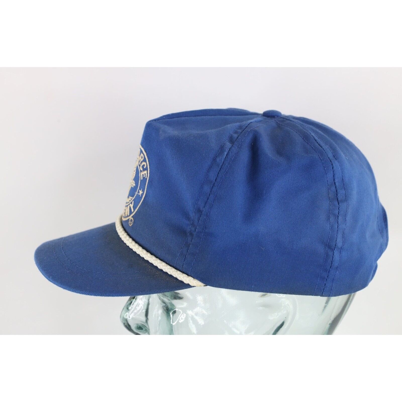 Vintage Vintage 80s Distressed Air Force Academy Leather Strap Hat Size ONE SIZE - 4 Thumbnail