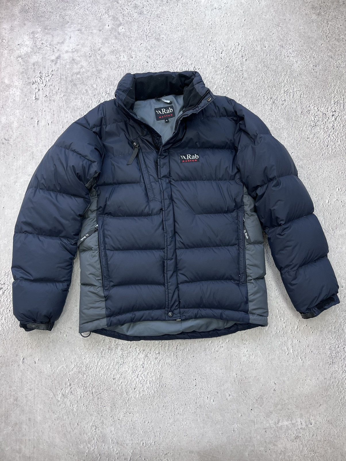 Outdoor Life Rab Streetwear Rab Puffer Goose Down Jacket Black Logo Nylon Arete Grailed