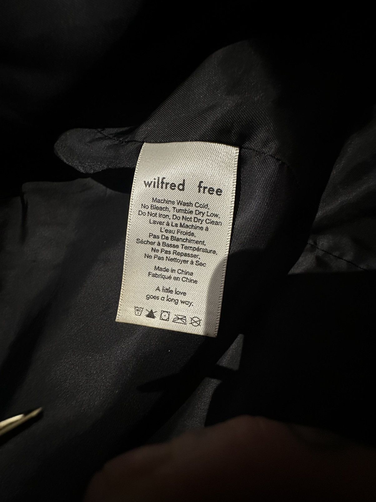 Aritzia Wilfred Free Aritzia Long Teddy Jacket in Black Size XS / US 0-2 / IT 36-38 - 6 Thumbnail
