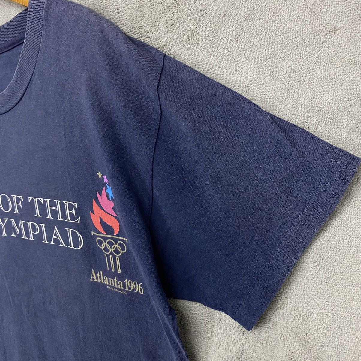 Hanes × USA Olympics × Vintage Vtg 90s OLYMPIC ALTLANTA 1996 Perfectly Sun Faded Top Tees Size US L / EU 52-54 / 3 - 3 Thumbnail