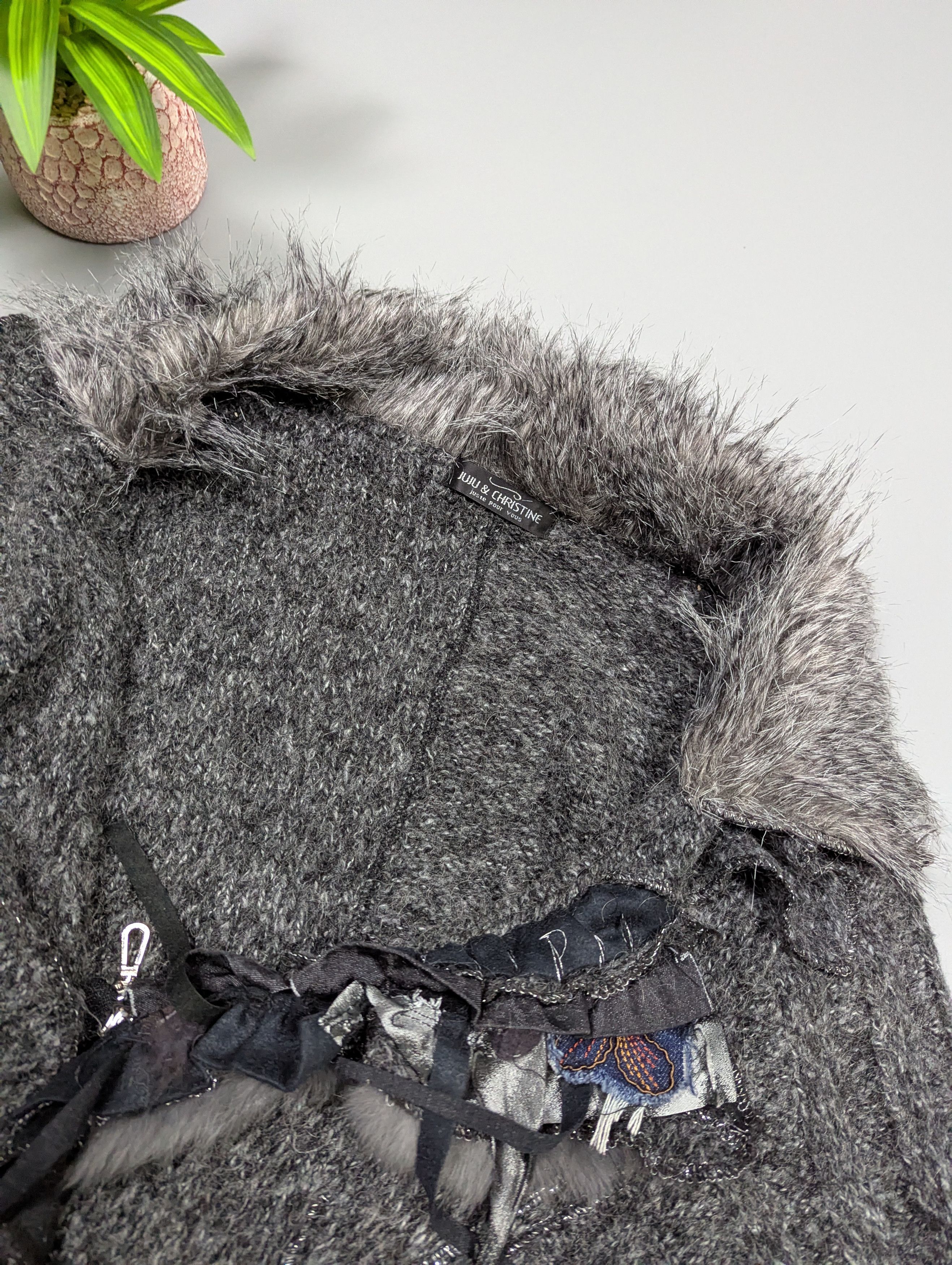 Japanese Brand Juju Christine Vintage Steampunk Wool Cardigan Gothic Size L / US 10 / IT 46 - 6 Thumbnail