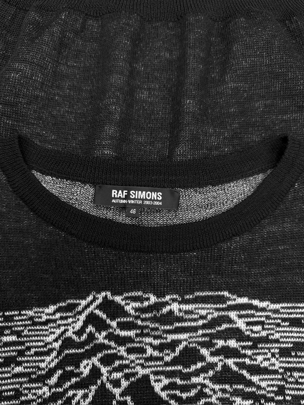 Raf Simons AW03 Raf Simons ‘Unknown Pleasures’ Closer Joy Division Knit Sweater Size US S / EU 44-46 / 1 - 4 Thumbnail