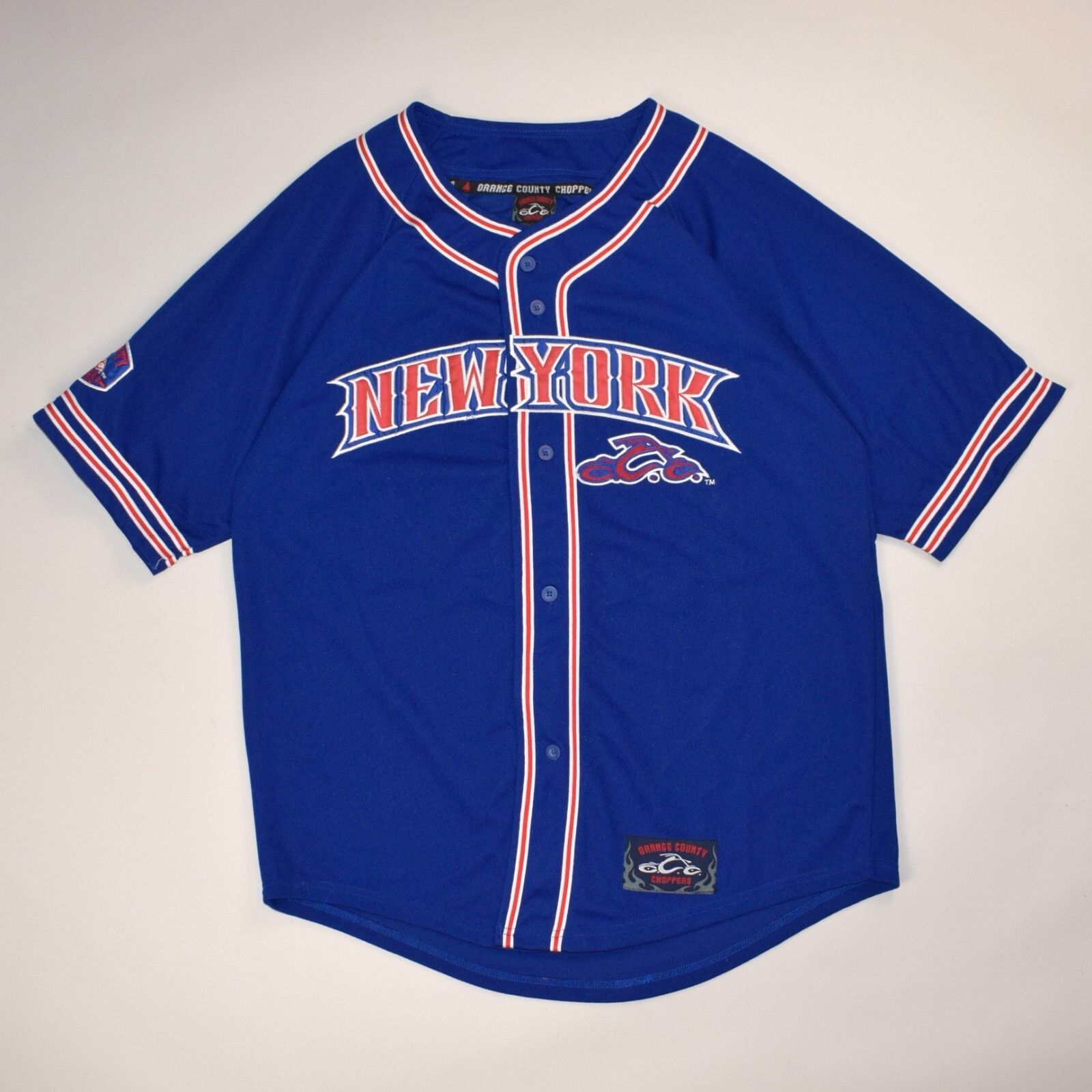 Harley Davidson × West Coast Choppers Vintage Orange County Choppers New York Baseball Jersey - XL Size US XL / EU 56 / 4 - 1 Thumbnail
