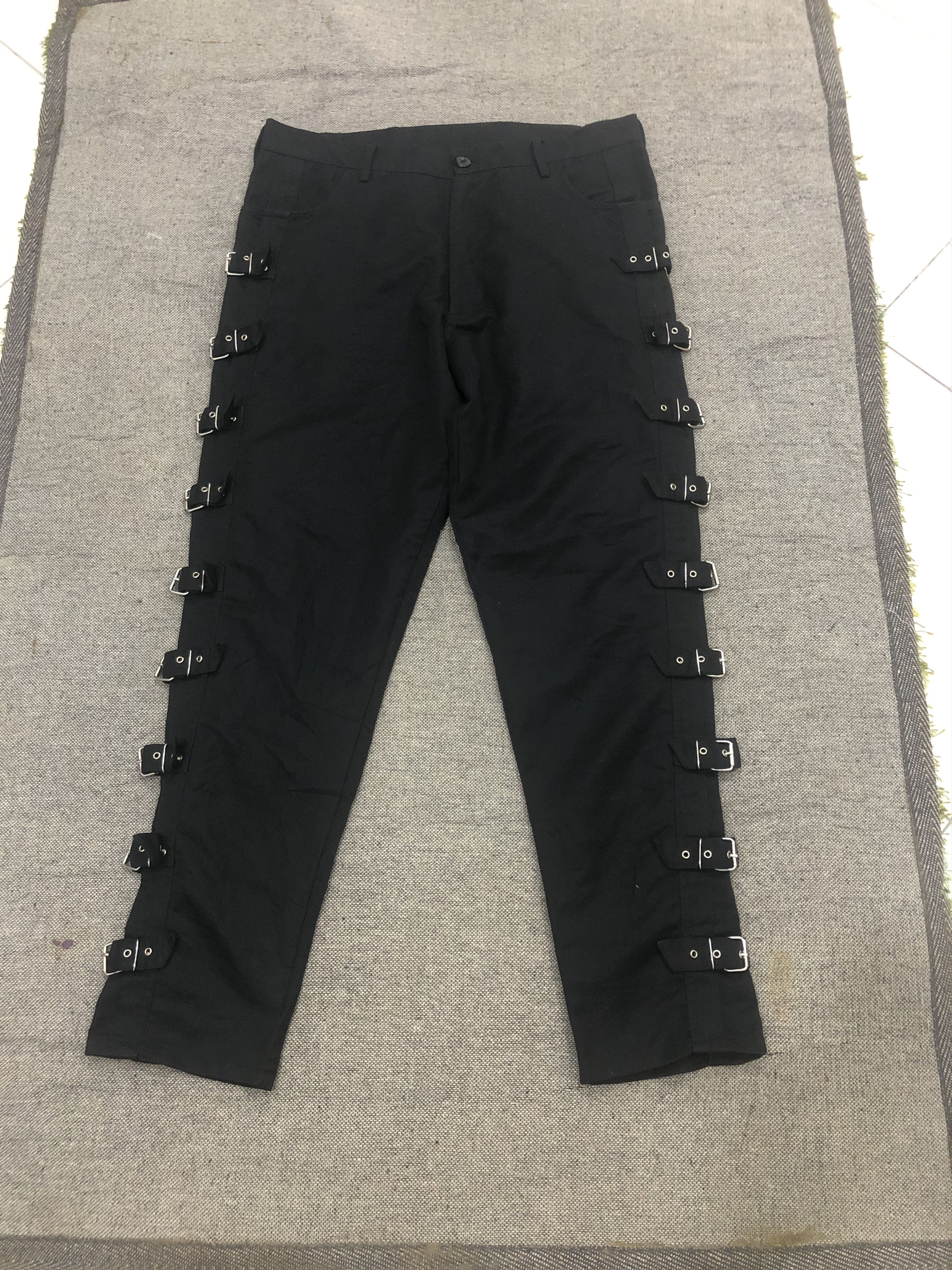 Japanese Brand Dark Star Buckle Strap Punk Goth Bondage Pants Size 36 Size US 36 / EU 52 - 1 Thumbnail