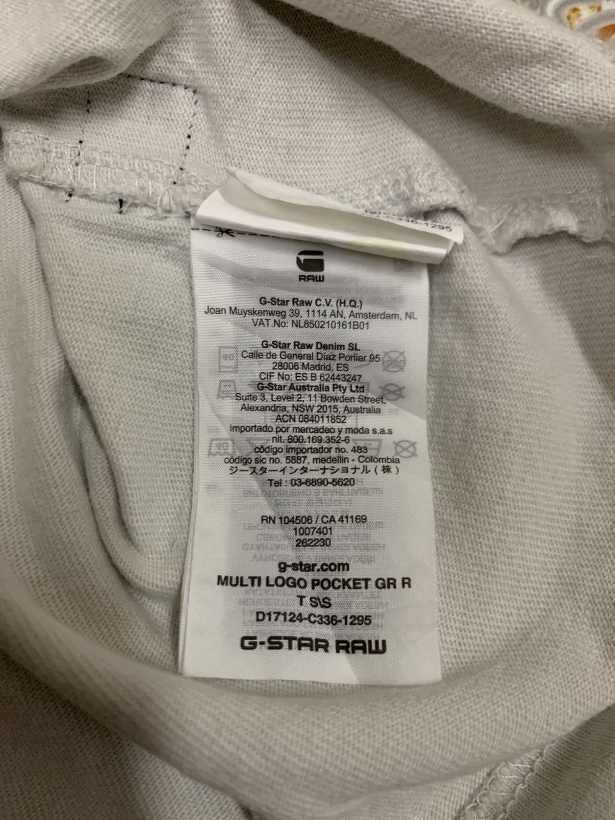 G-Star G-Star Raw Multi Logo Pocket GR R Size US S / EU 44-46 / 1 - 8 Thumbnail