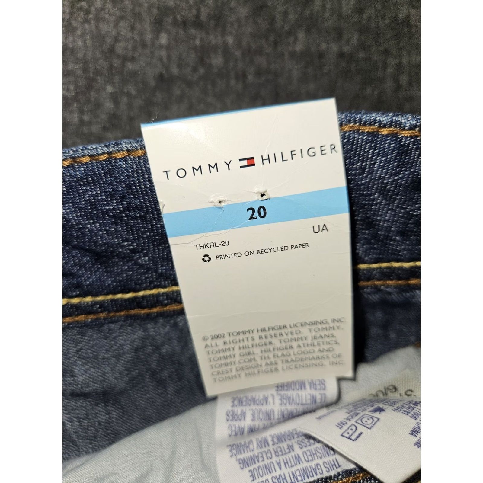 Tommy Hilfiger VINTAGE: No. Tommy Hilfiger Jeans Womens 20 Blue Denim Straight Leg Casual Pants NWT Size 42" / US 20 - 7 Thumbnail