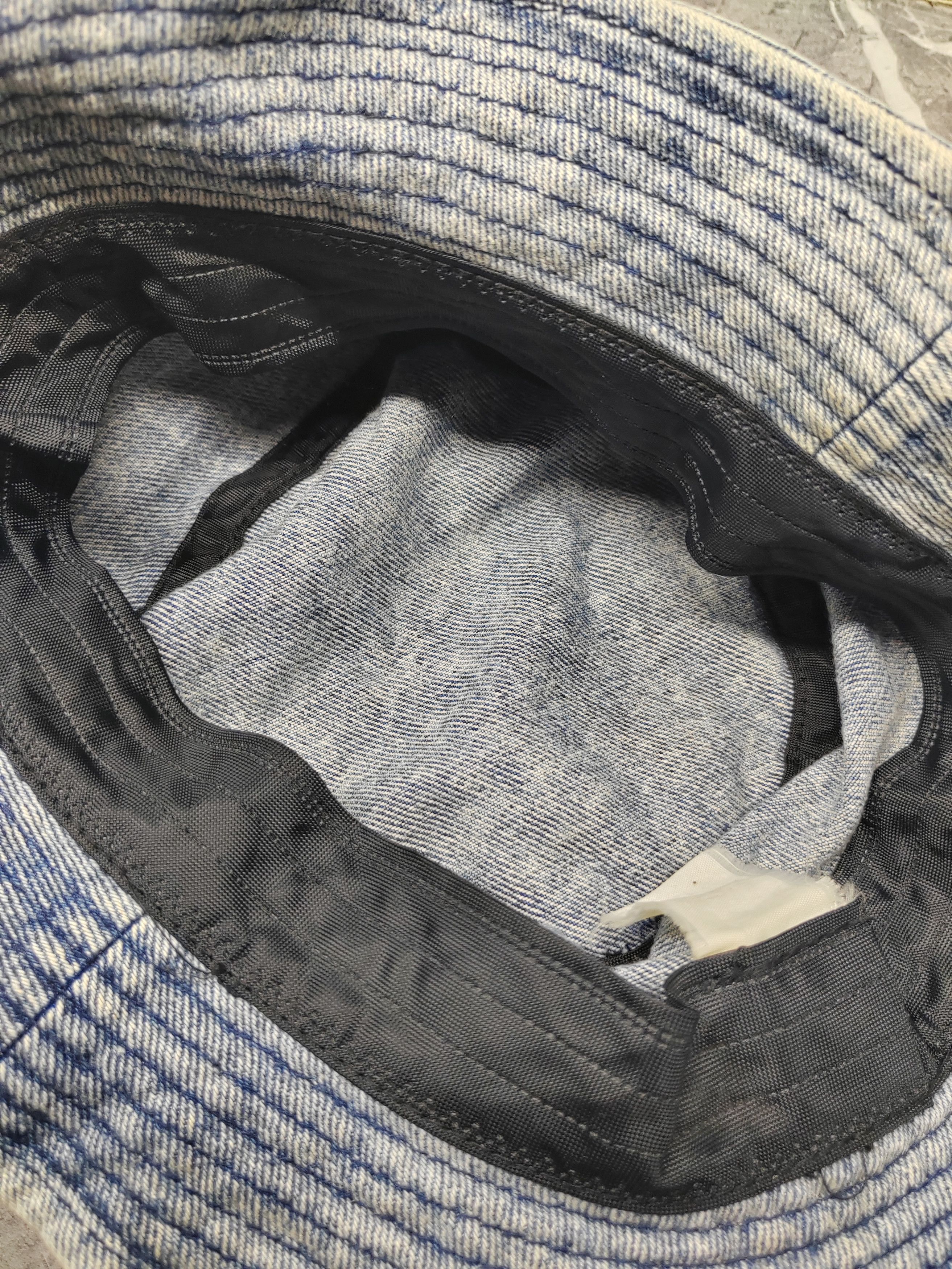 Japanese Brand Vintage Denim Japanese Distressed Style Bucket Hat Size ONE SIZE - 5 Thumbnail