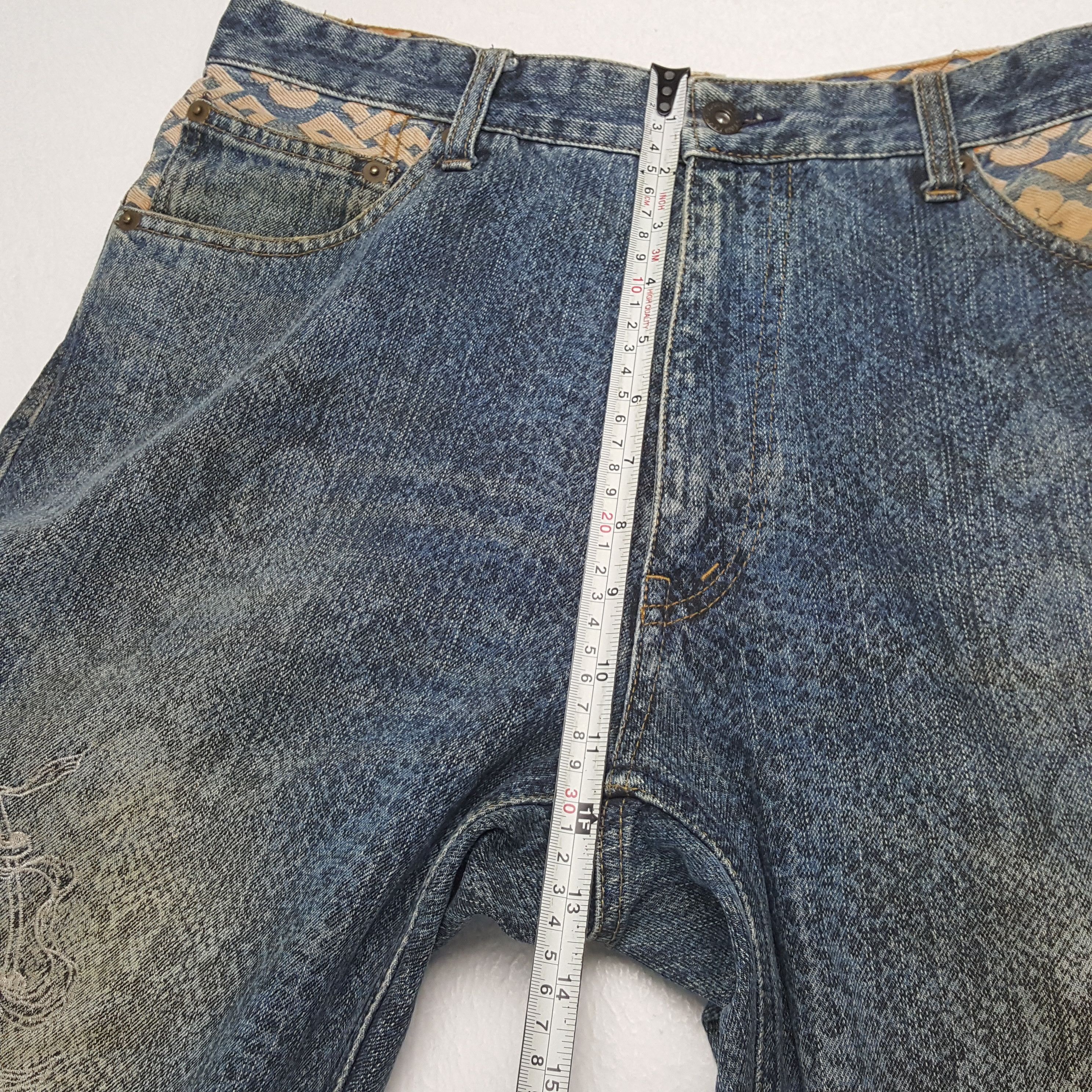 Japanese Brand × Vintage Vintage KARAKURI TAMASHI Japanese Brand Rare Design Jeans Size US 32 / EU 48 - 8 Thumbnail