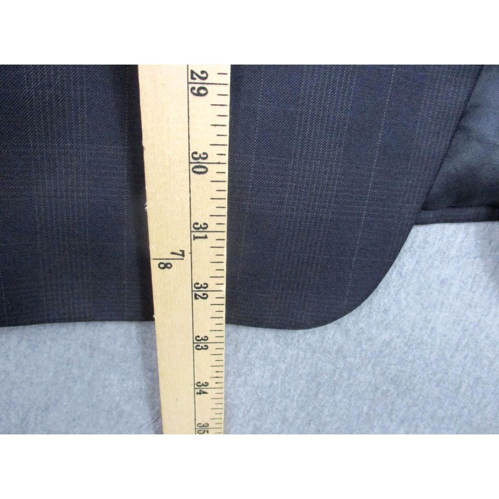 Canali Canali Mens Suit Jacket 42R Super 120s Wool Plaid Italy Bloomingdales Blazer Size 52R - 3 Thumbnail