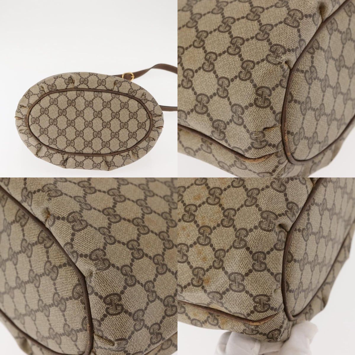 Gucci GUCCI GG Supreme Shoulder Bag Pvc Leather Beige Size ONE SIZE - 10 Thumbnail