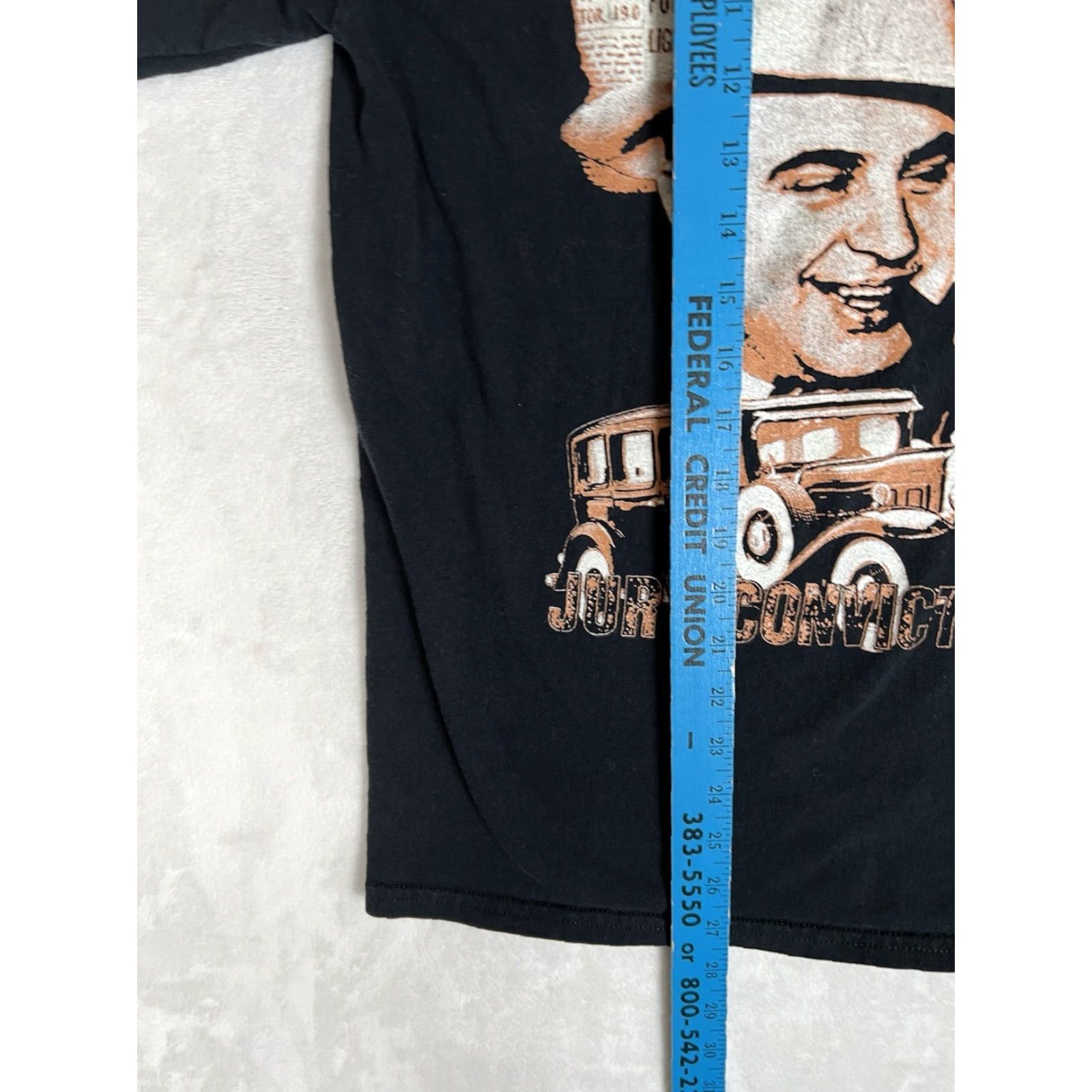 Vintage VINTAGE Al Capone Mobster T-Shirt Size M Black Men Short Sleeve Graphic Print 90s Classic Movie Jury Convicts Capone Y2K Size US M / EU 48-50 / 2 - 4 Thumbnail