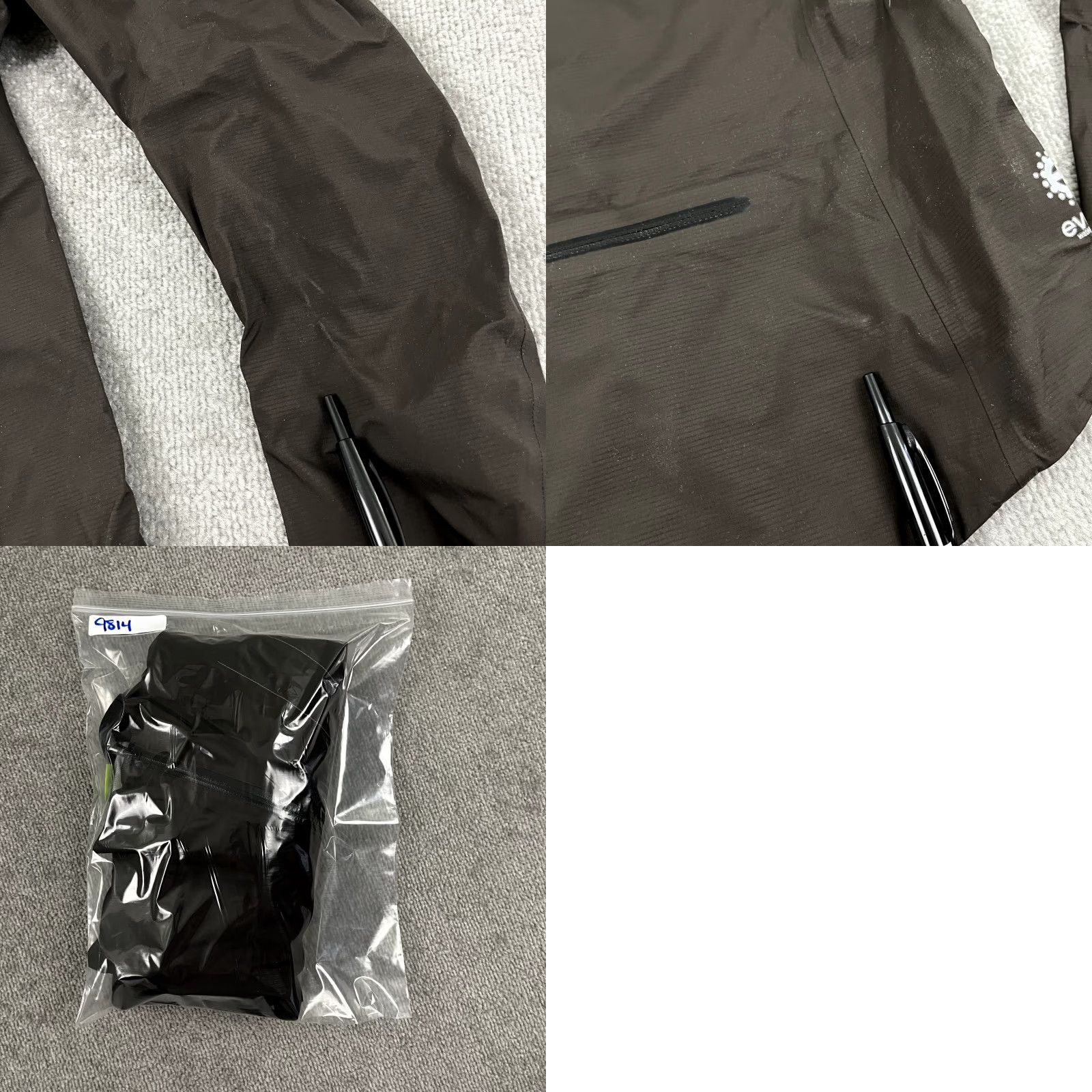 Vintage Cutter Jacket Womens M Faded Black Nylon Waterproof Full Zip Jacket Coat Casual Activewear Sports Outdoor Winter Size M / US 6-8 / IT 42-44 - 9 Thumbnail