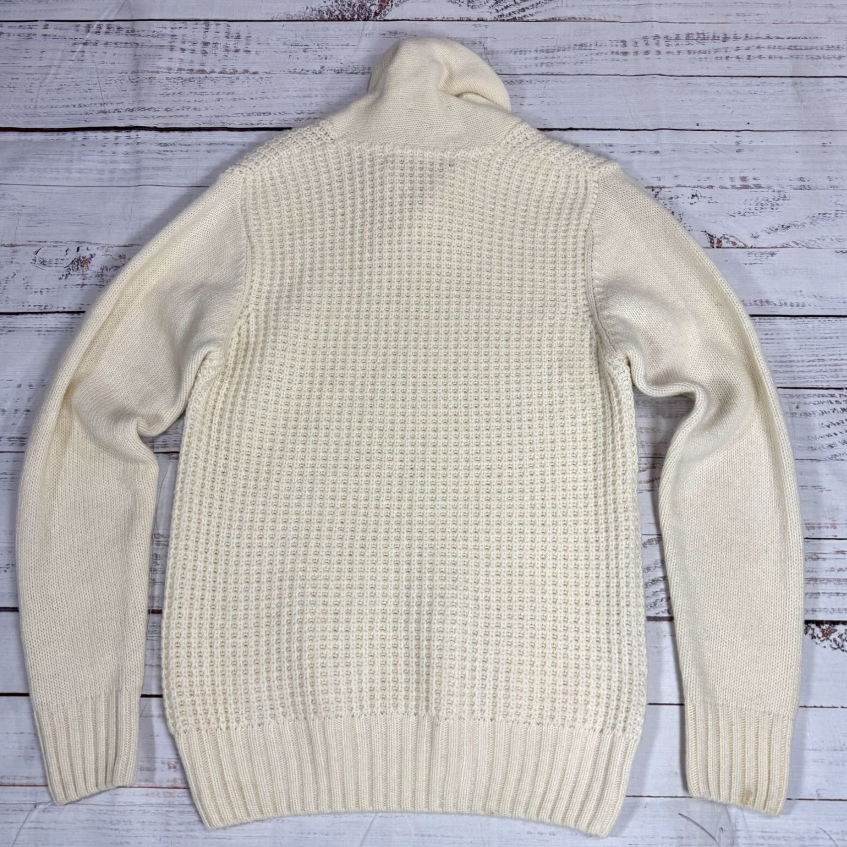 Vintage Daniele Blasi Sweater Long Sleeve Ivory White Waffle Pullover Women's Sz S Made In Italy Size S / US 4 / IT 40 - 6 Thumbnail