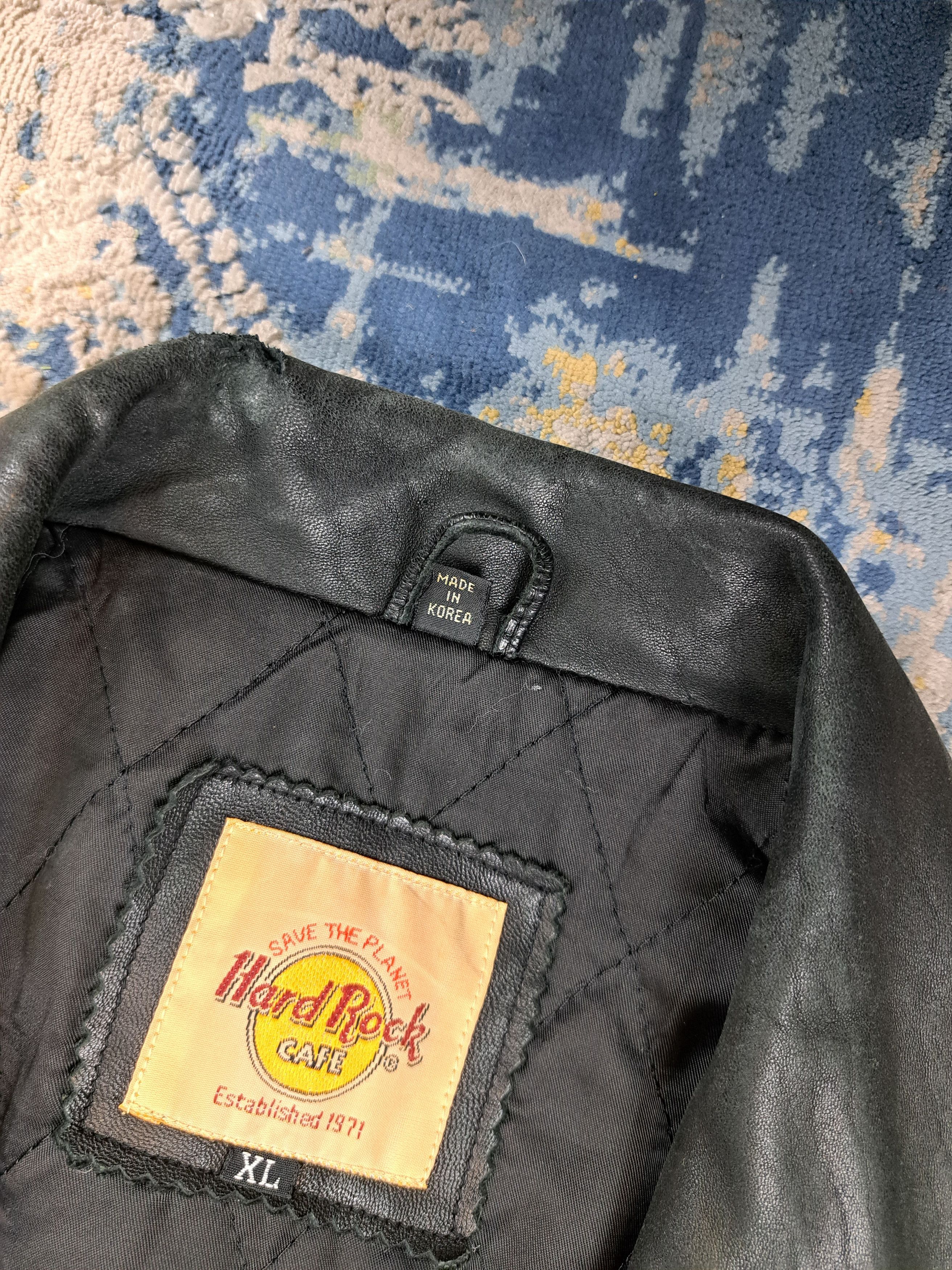 Hard Rock Cafe Vintage Ramones Hard Rock Cafe Leather Jacket Size US XL / EU 56 / 4 - 6 Thumbnail