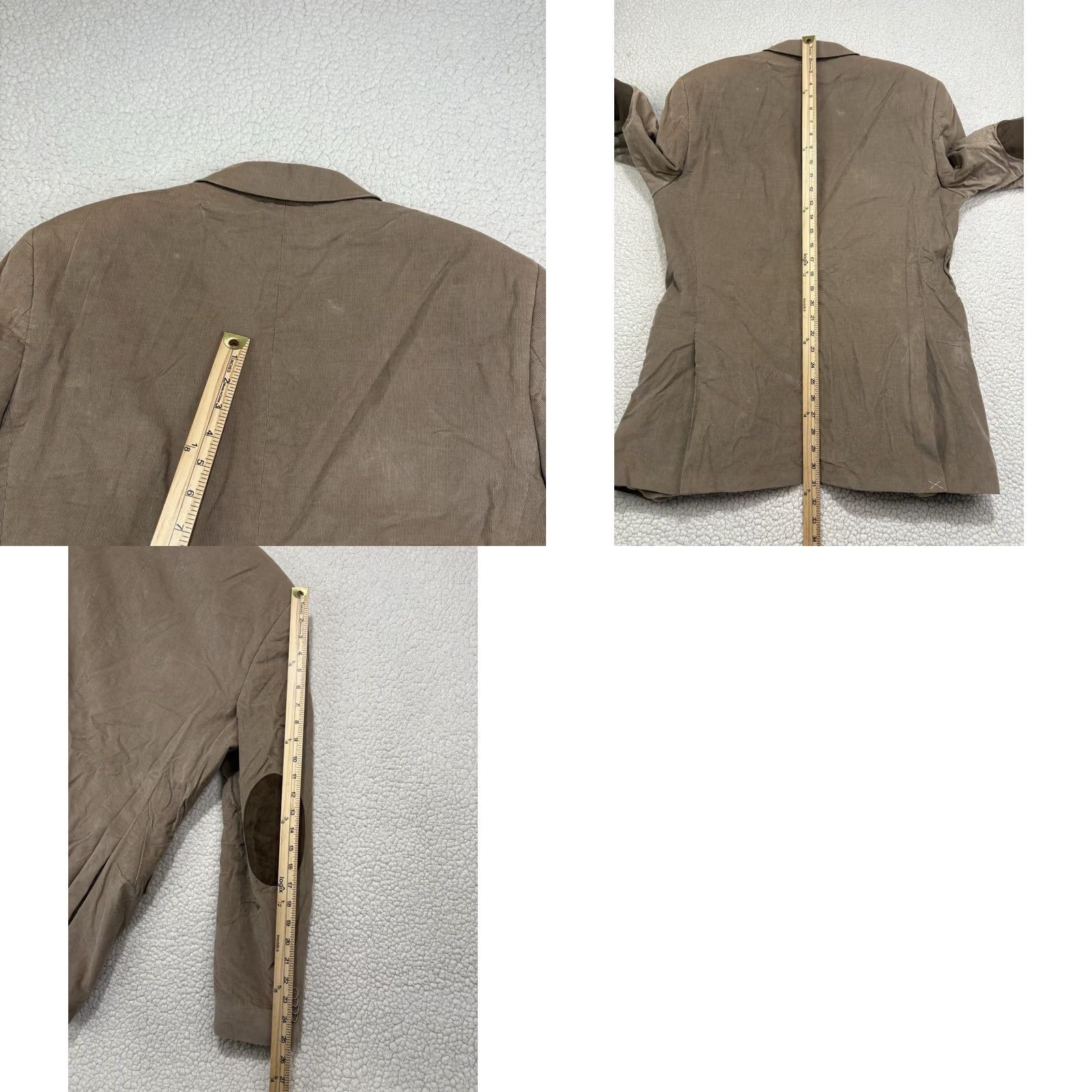 Tommy Hilfiger Tommy Hilfiger Sport Coat Jacket Corduroy Brown 42 L42 Suede Elbow Patches Four-Button Double-Vented Men Regular Cardigan? Size US XS / EU 42 / 0 - 8 Thumbnail
