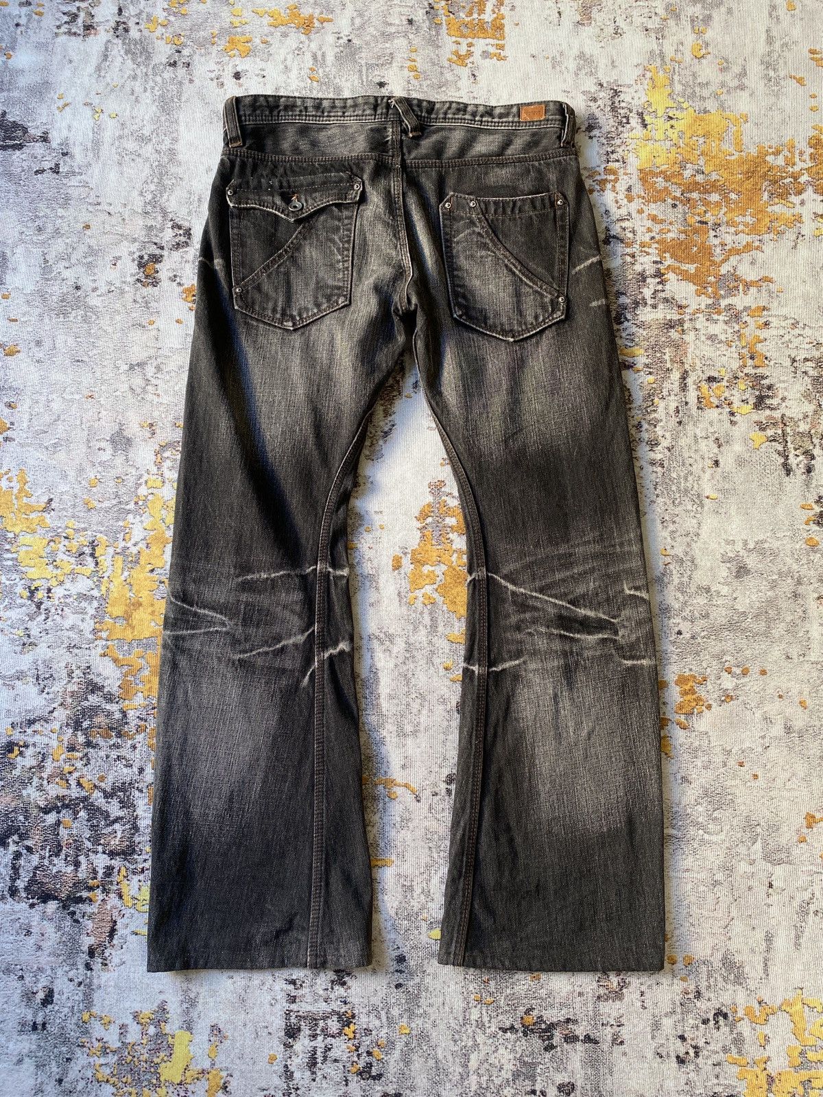 Tornado Mart Nico Club For Men NCFM Claws Mark Design Flare Denim Size US 34 / EU 50 - 5 Thumbnail