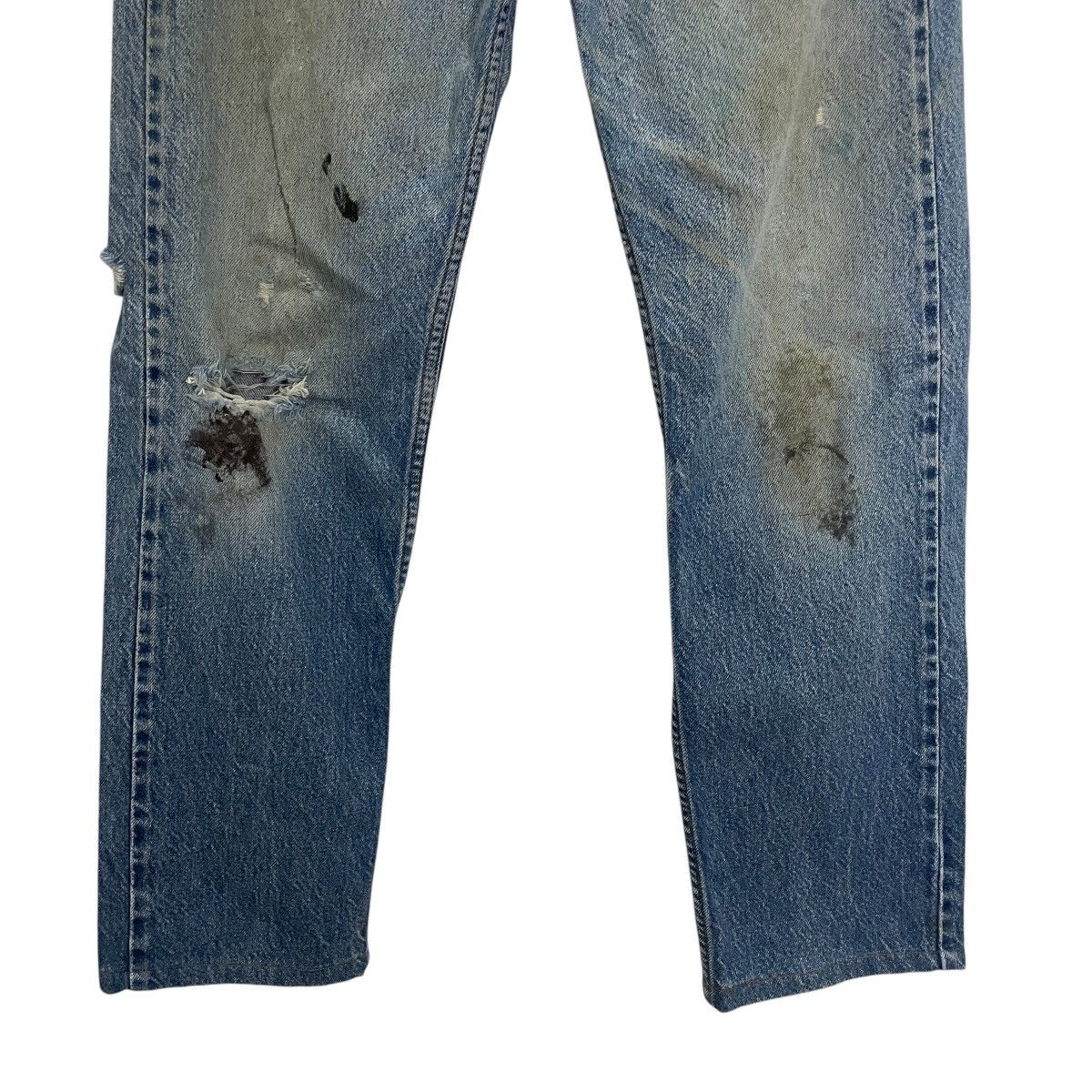 Levi's Vintage Levis 505 Distressed Denim Jeans Size US 31 - 2 Thumbnail