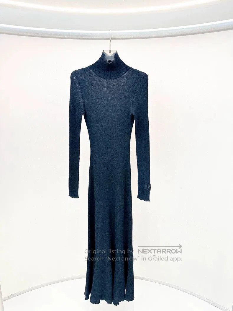Balenciaga Black Knit Dress L.
