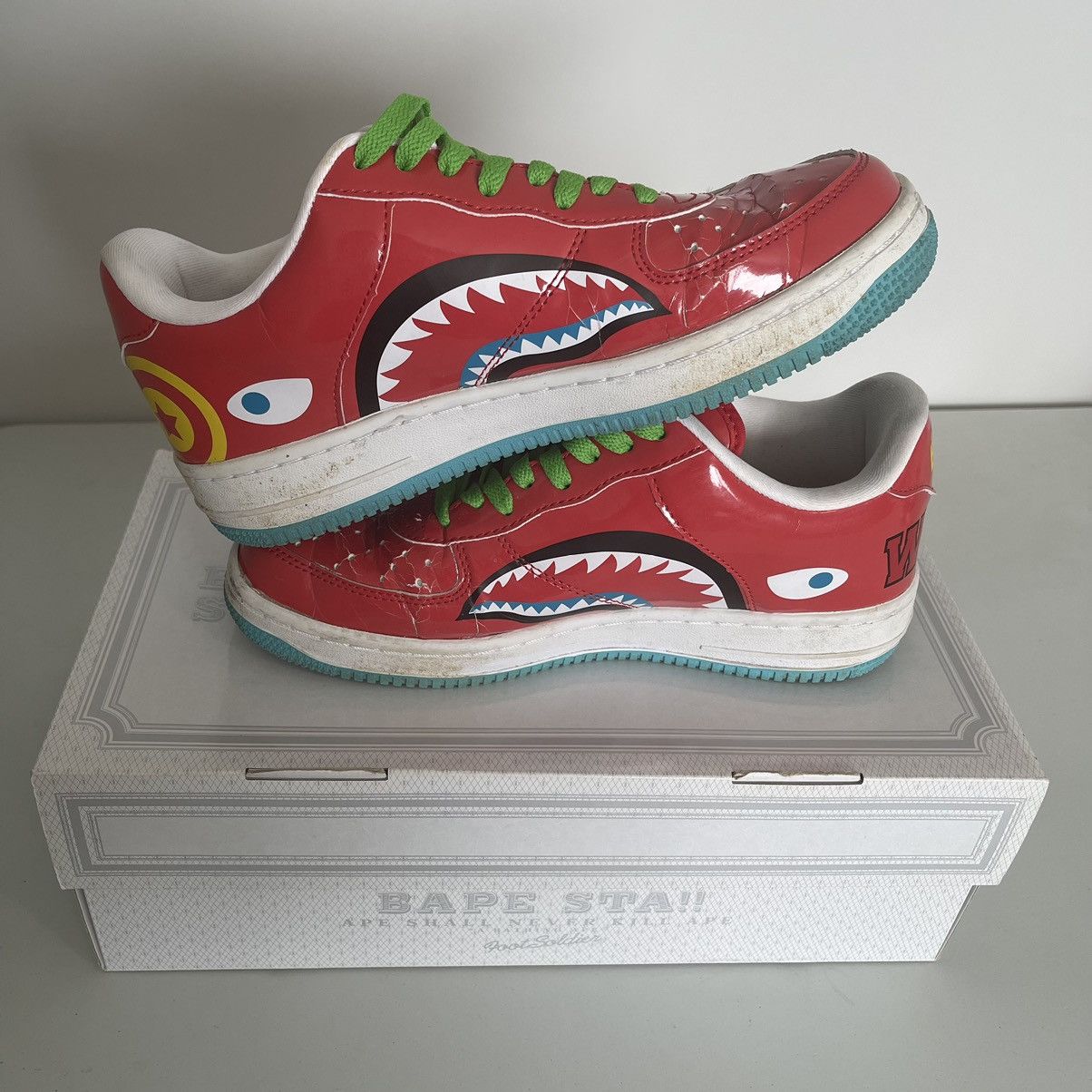 Bape Shark Bapesta Size US 9 / EU 42 - 2 Thumbnail
