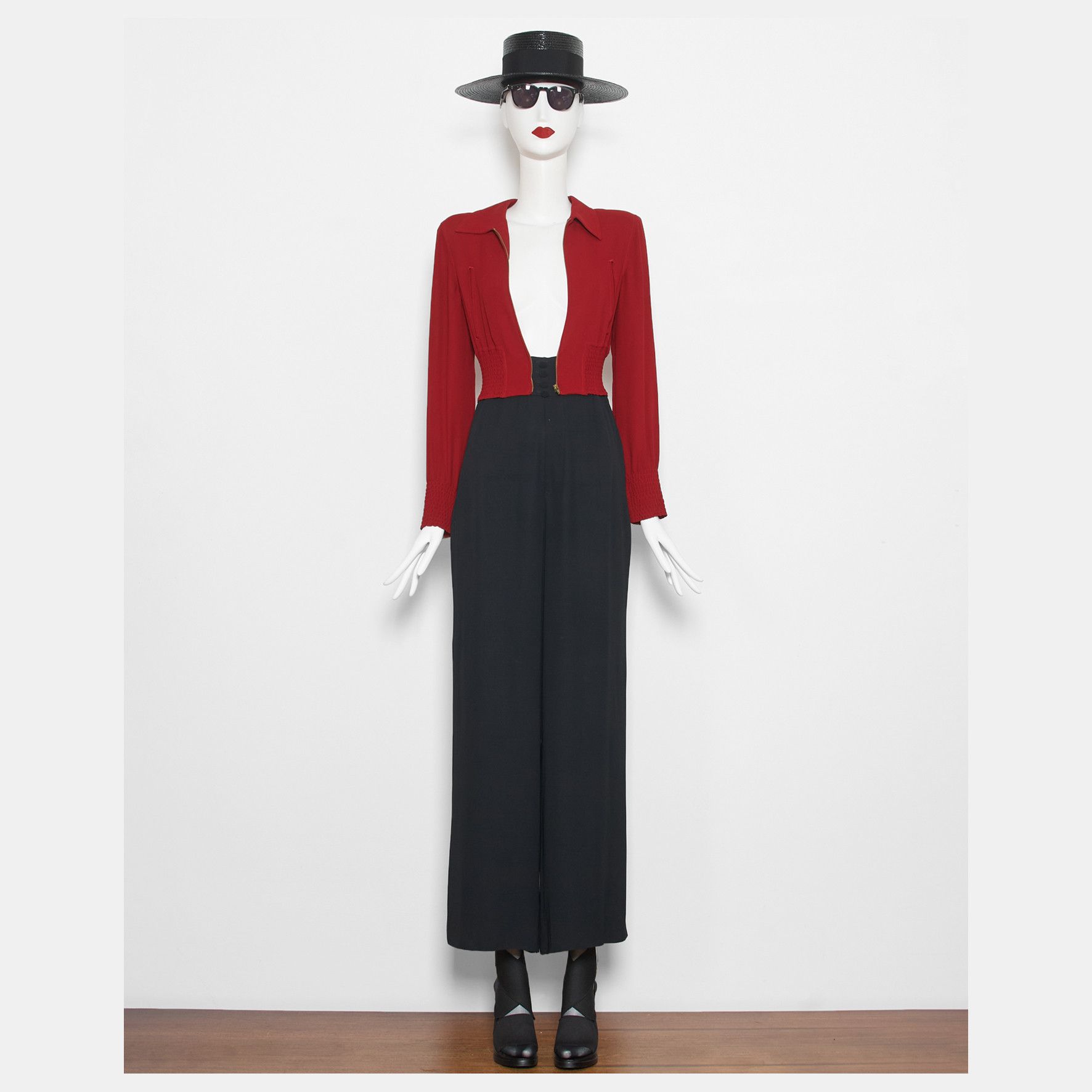 Jean Paul Gaultier 1997 archive JEAN PAUL GAULTIER trompe-l'oeil jumpsuit Size S / US 4 / IT 40 - 1 Thumbnail
