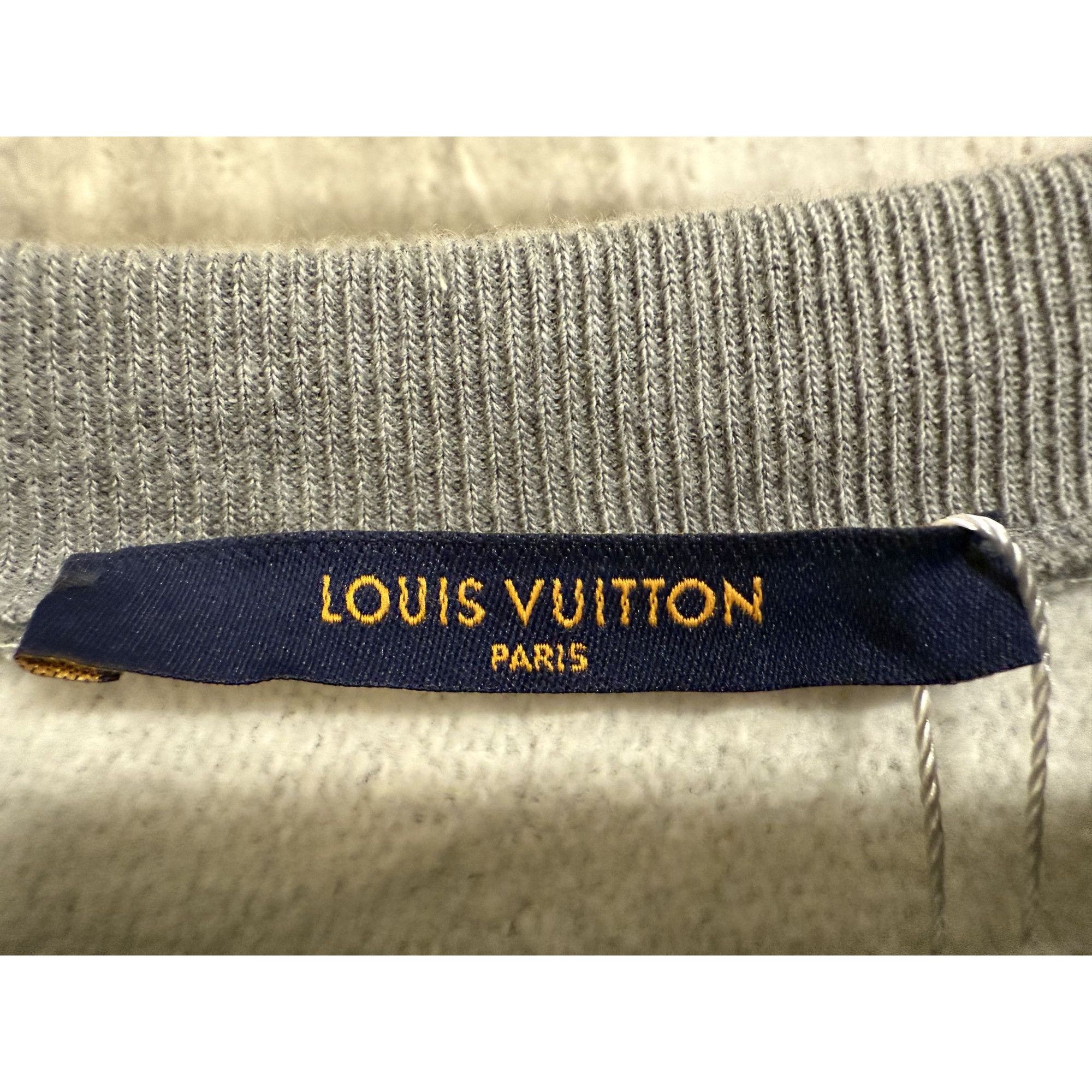 Louis Vuitton Louis Vuitton Gray Cotton Sweatshirt XXL Japan Exclusive Size US XXL / EU 58 / 5 - 3 Thumbnail
