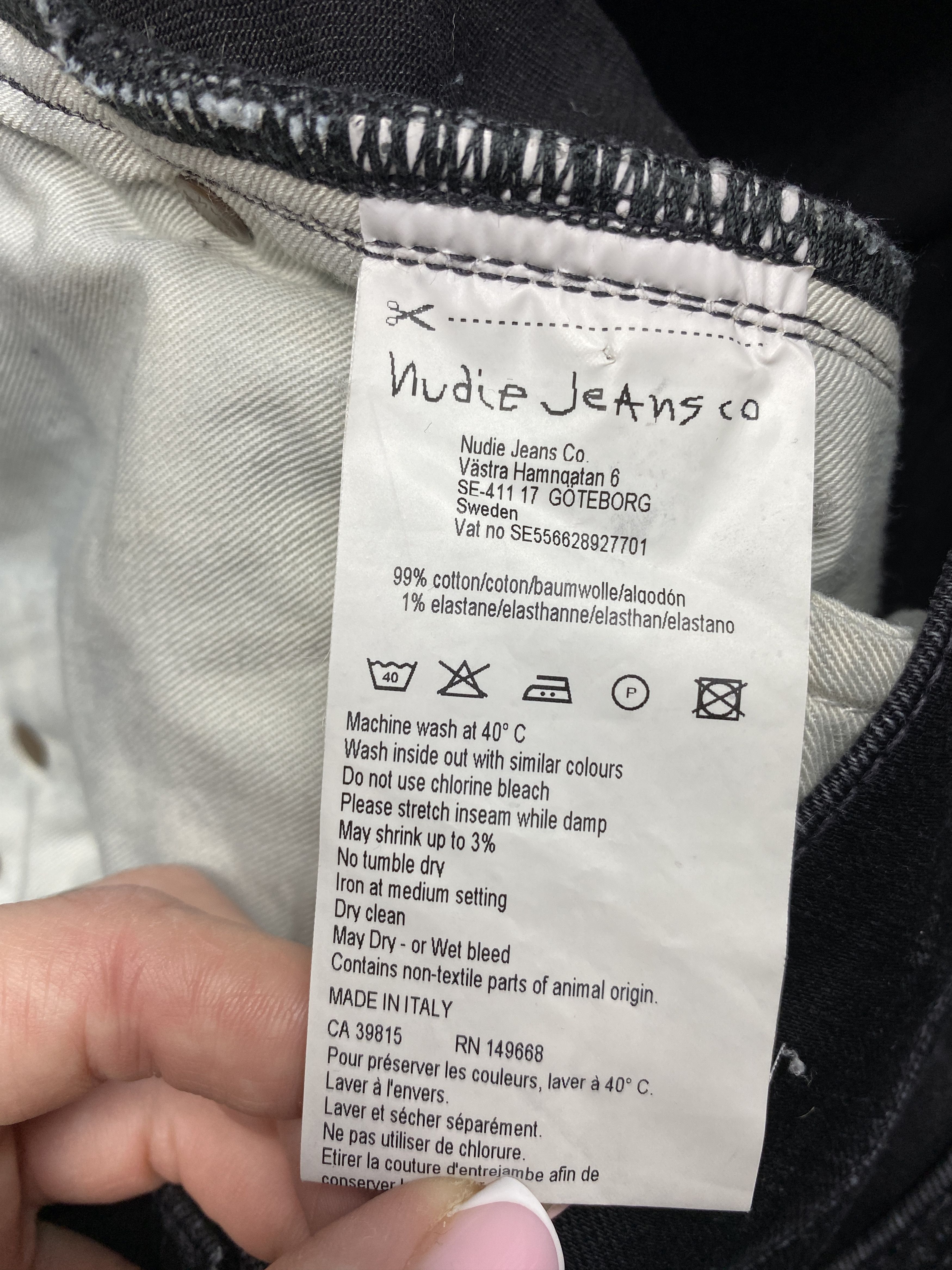 Nudie Jeans Nudie Jeans Lean Dean Vintage Mens Denim Pants Size US 32 / EU 48 - 13 Thumbnail